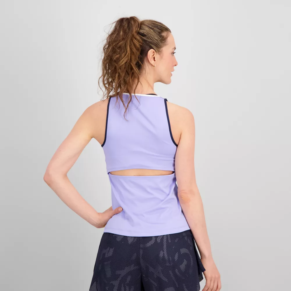 Printed Tournament V-Neck Tank