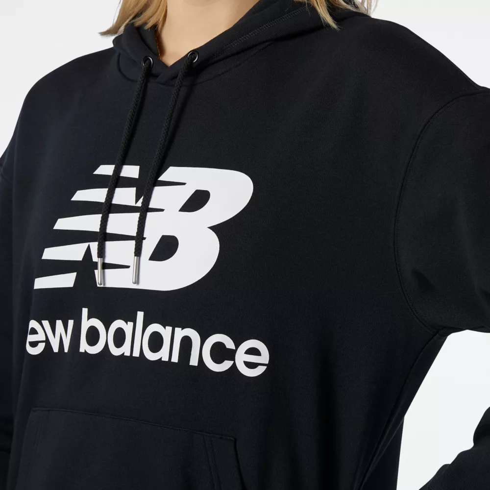 NB Essentials Stacked Logo Oversized Pullover Hoodie