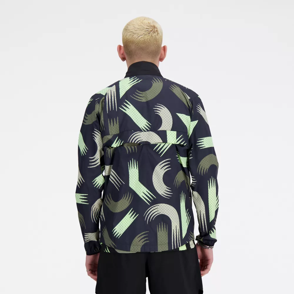London Edition Printed NB Athletics Packable Run Jacket