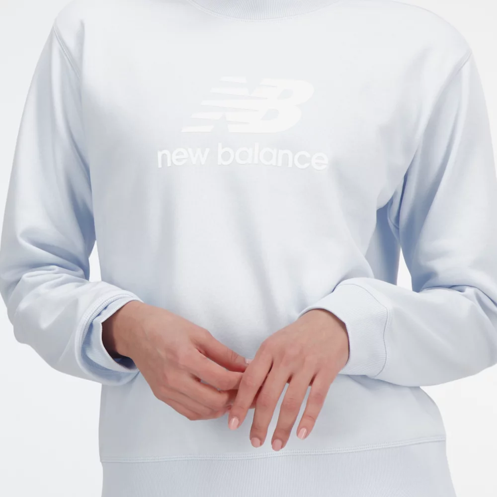 Essentials Stacked Logo French Terry Crewneck