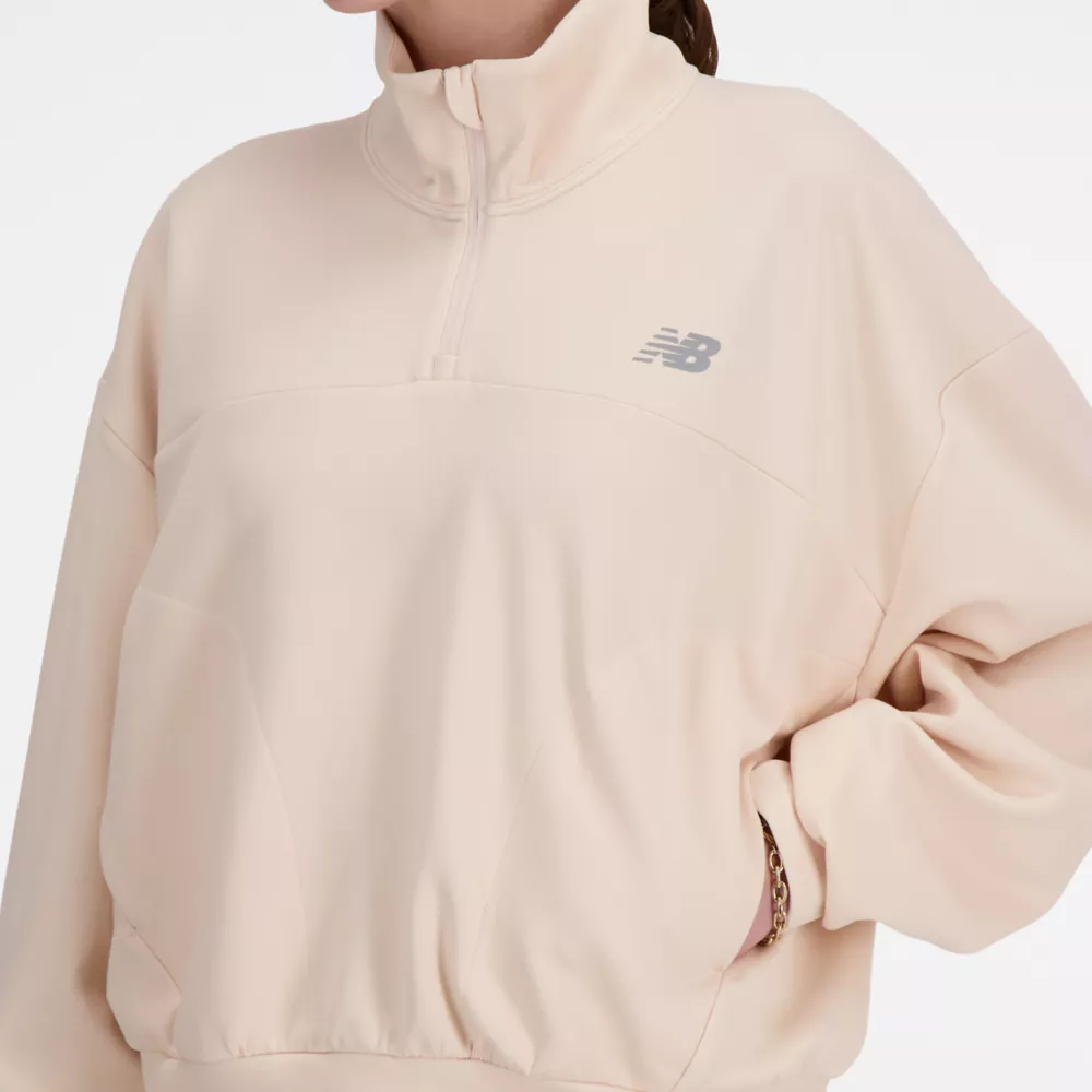 Tech Knit Oversized Quarter Zip