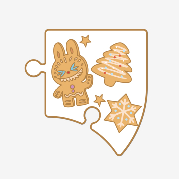 Labubu Christmas Fridge Magnet