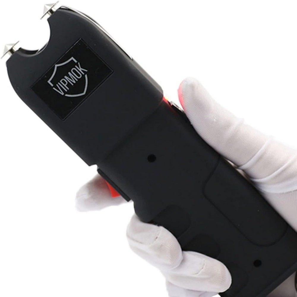 Self Defense Stun Gun 928 -Rechargebalewith LED Flashlight 2 in 1, Black