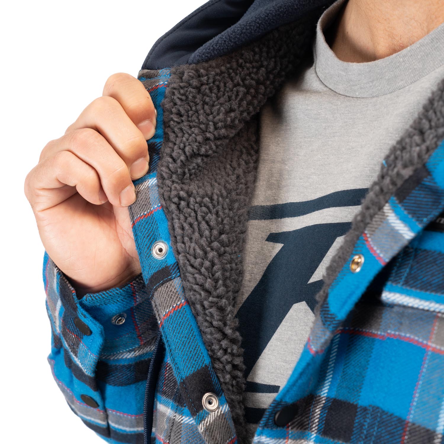 Targhee Fleece Lined Flannel Hoodie