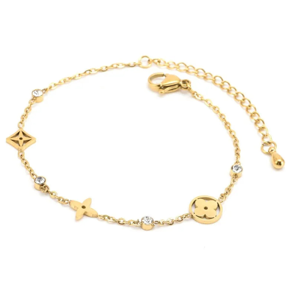 LV BRACELET Gold Metal