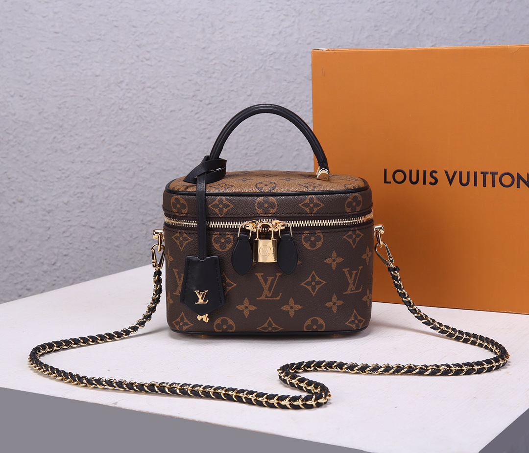 Louis Vuitton Vanity Monogram Reverse Pm Brown 5163