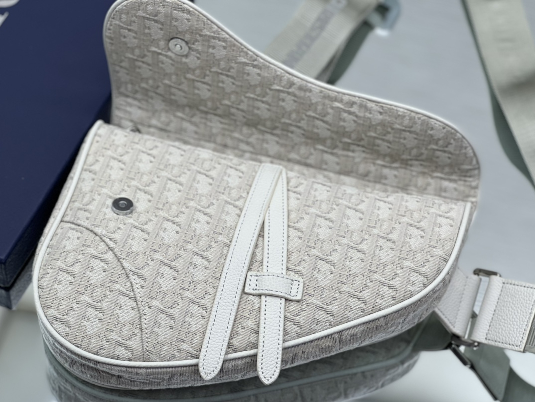 Dior Shoulder Bags SADDLE BAG Beige Dior Oblique Jacquard 1ADPO093YZY