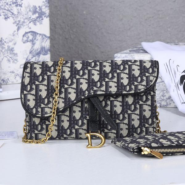 Dior SADDLE bag Blue Dior Oblique Jacquard S5614CTZQ_M928