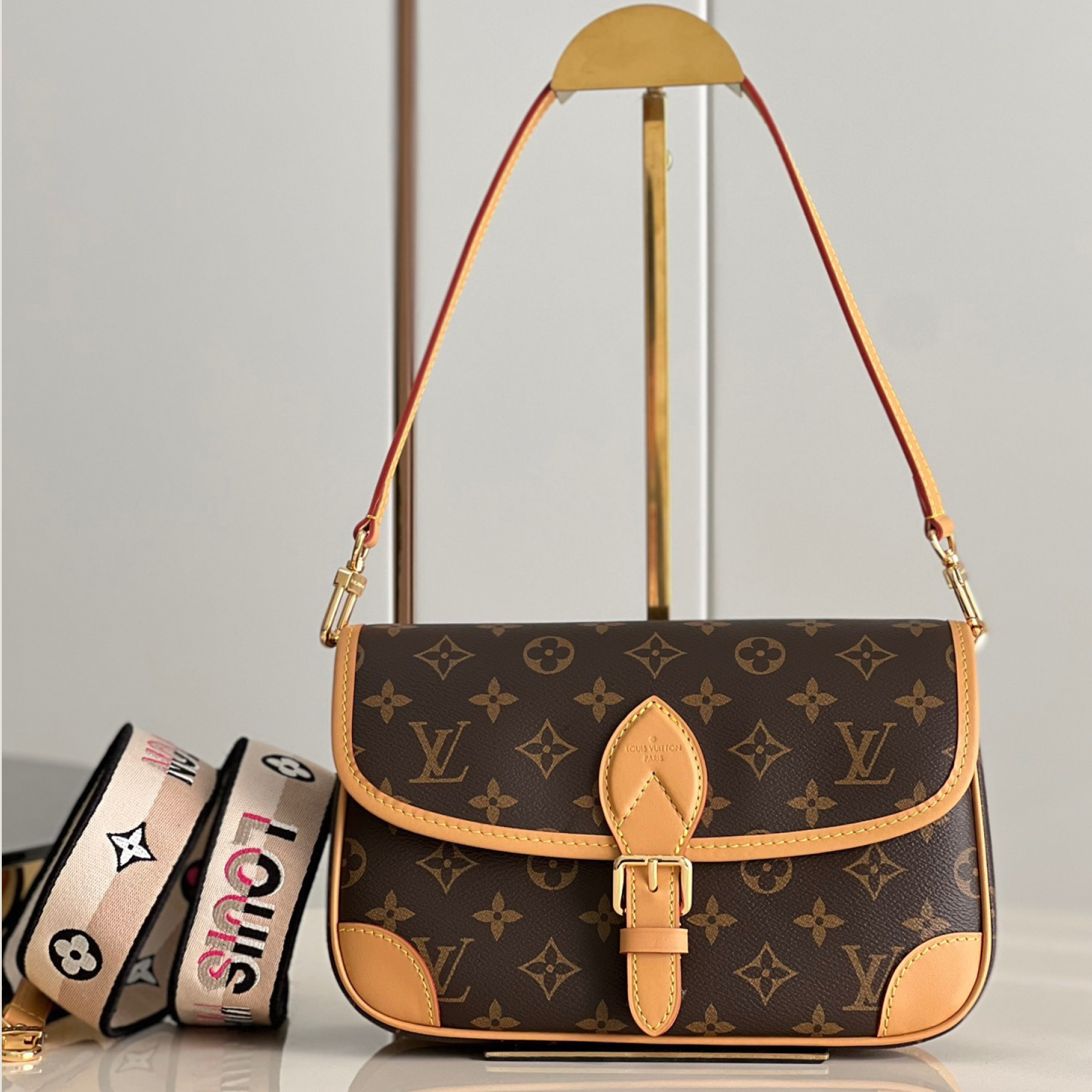 Louis Vuitton LV Diane NM Handbag Monogram Canvas - Bag - Gorchic