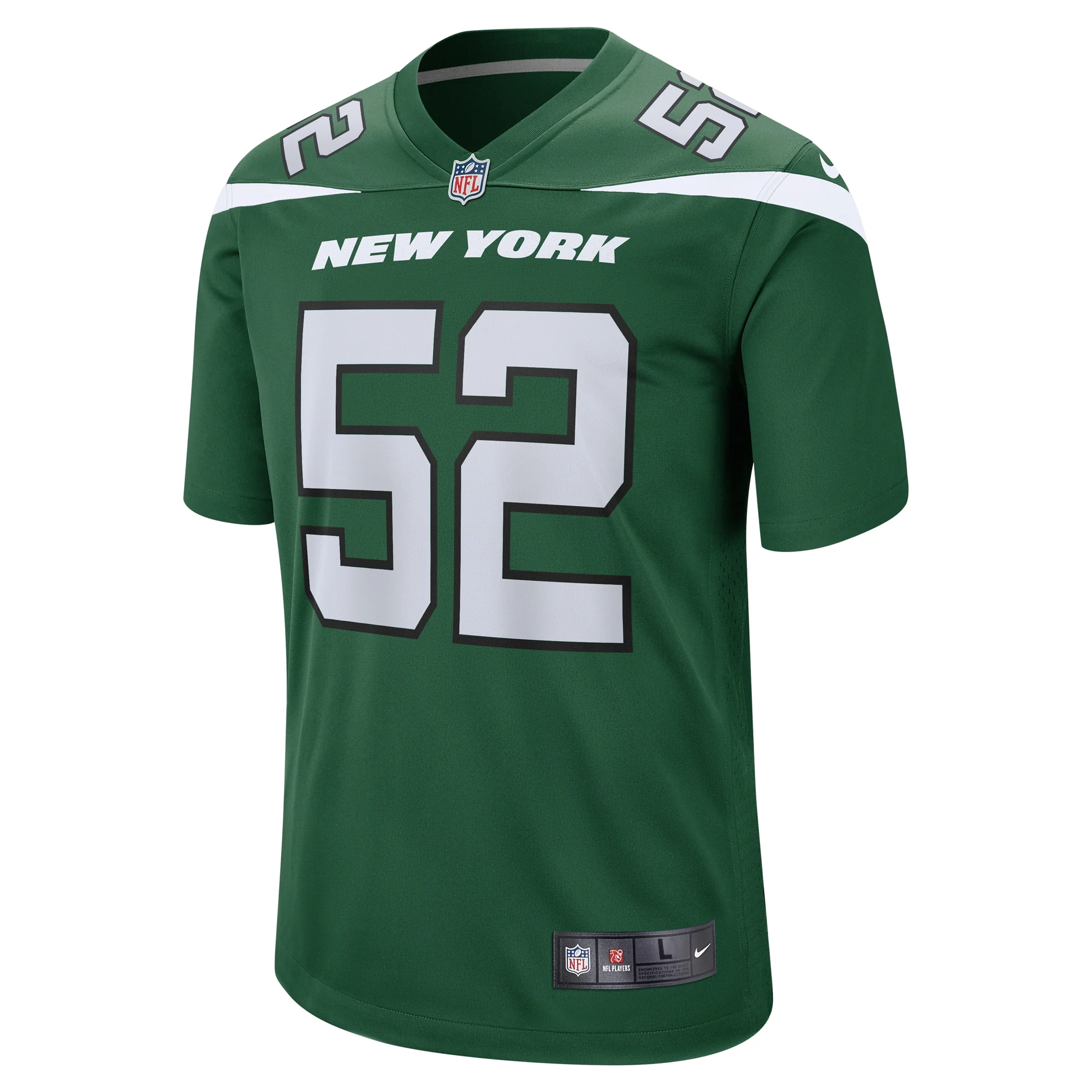 Men's Nike Sam Eguavoen Gotham Green New York Jets Game Jersey