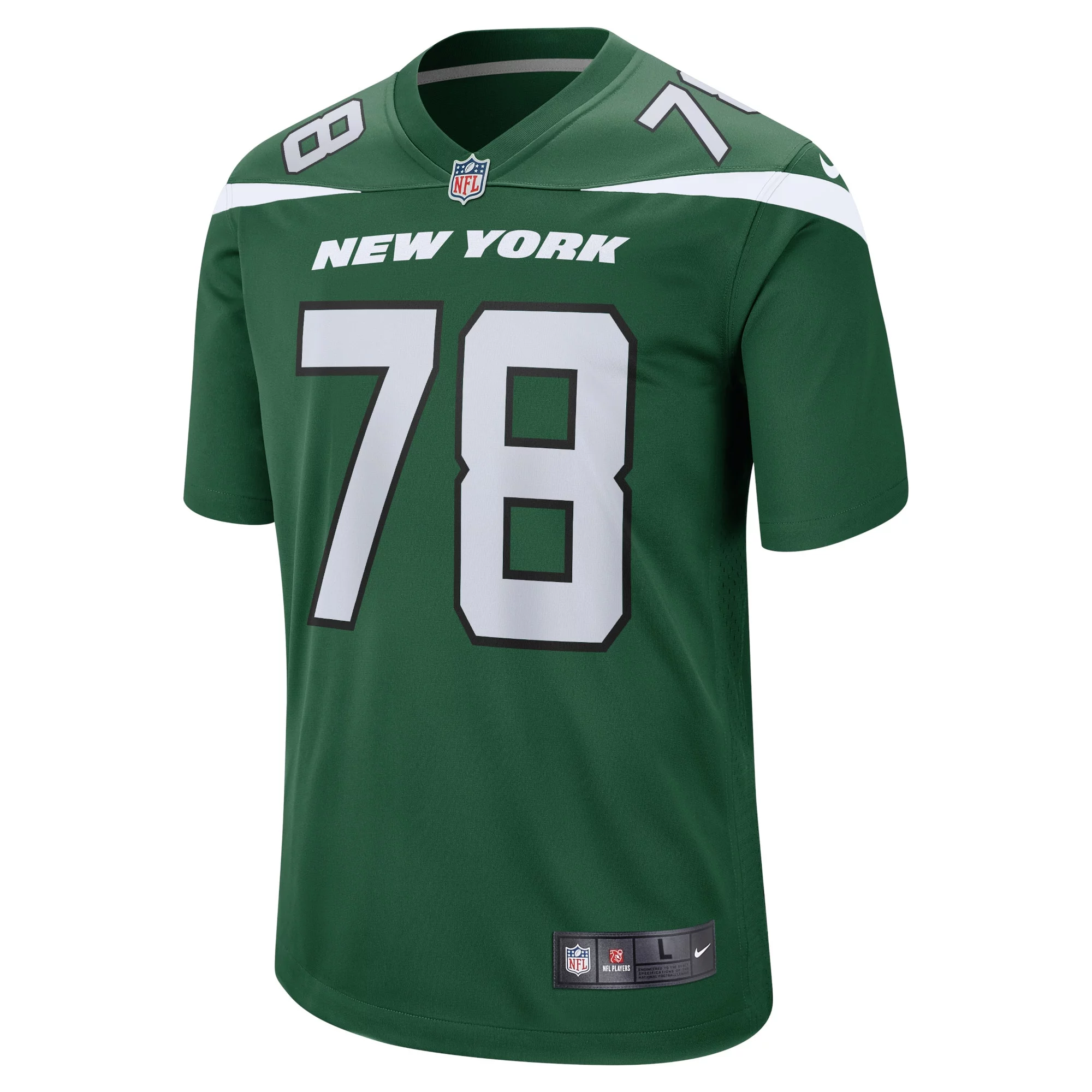 Men's Nike Laken Tomlinson Gotham Green New York Jets Game Jersey