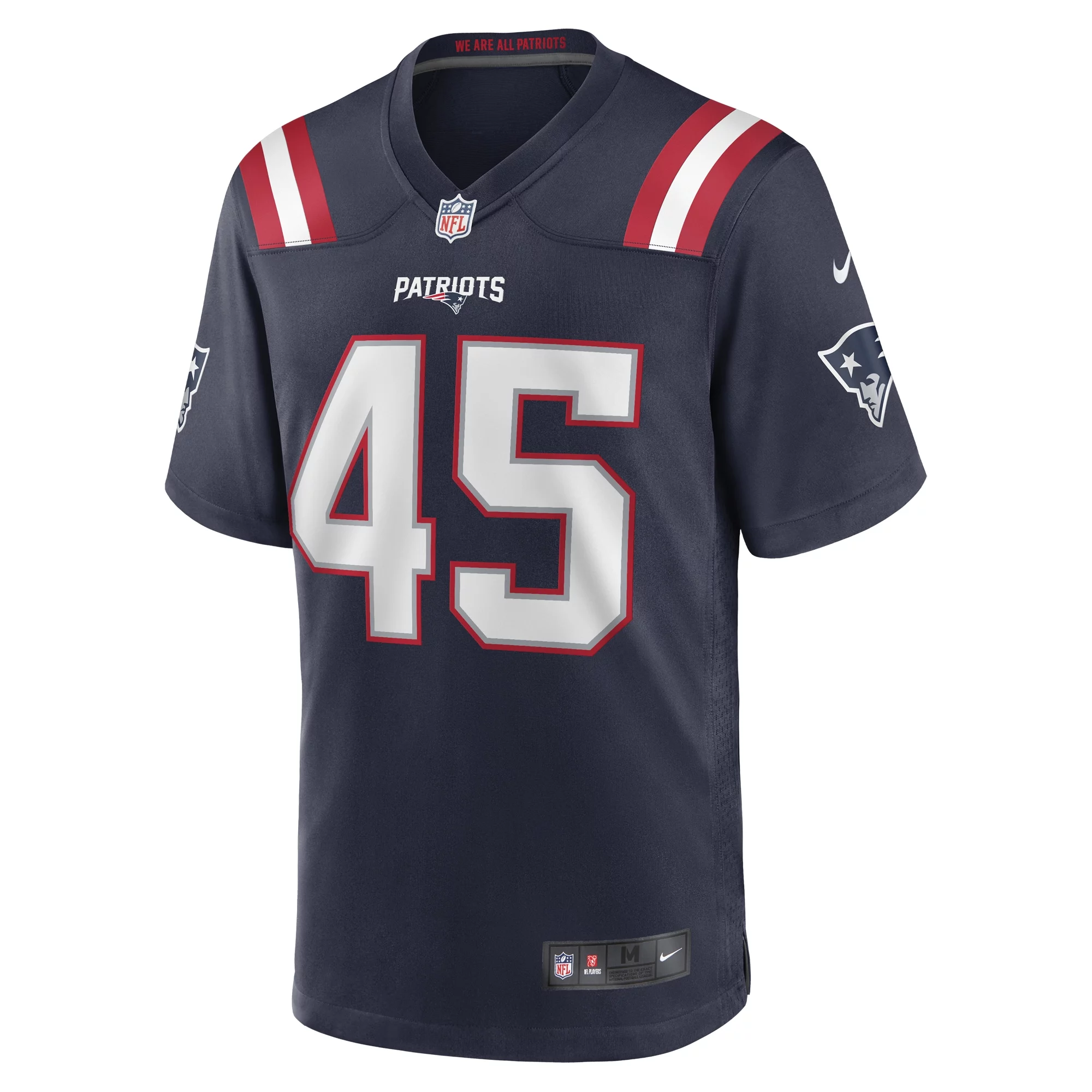Men's Nike Chris Board Navy New England Patriots Game Player Jersey