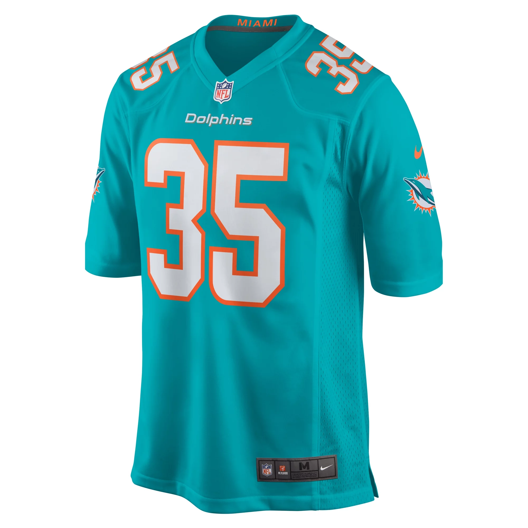 Men's Nike Christopher Brooks Aqua Miami Dolphins Team Game Jersey