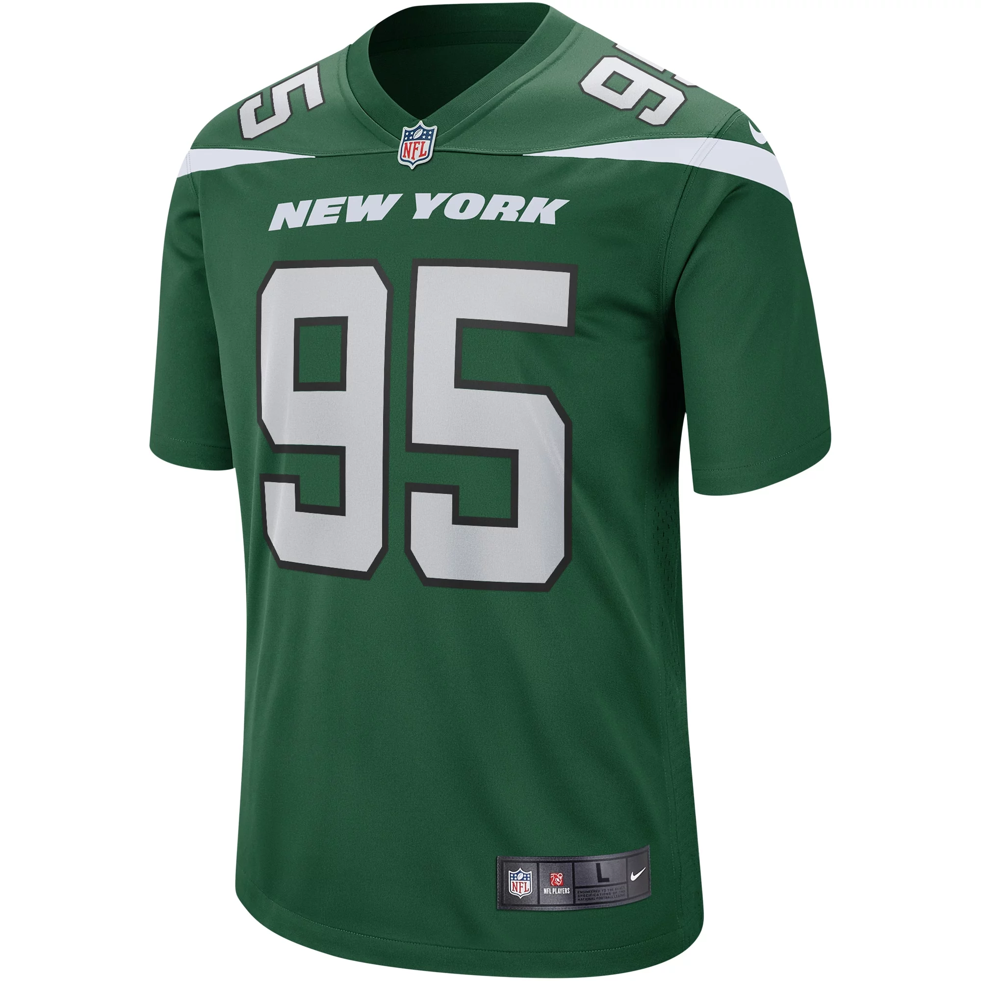 Men's Nike Quinnen Williams Gotham Green New York Jets Game Jersey