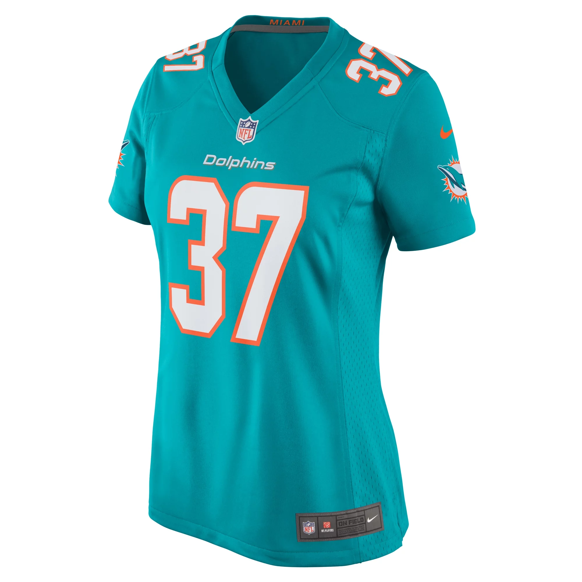 Women's Nike Darrynton Evans Aqua Miami Dolphins Team Game Jersey