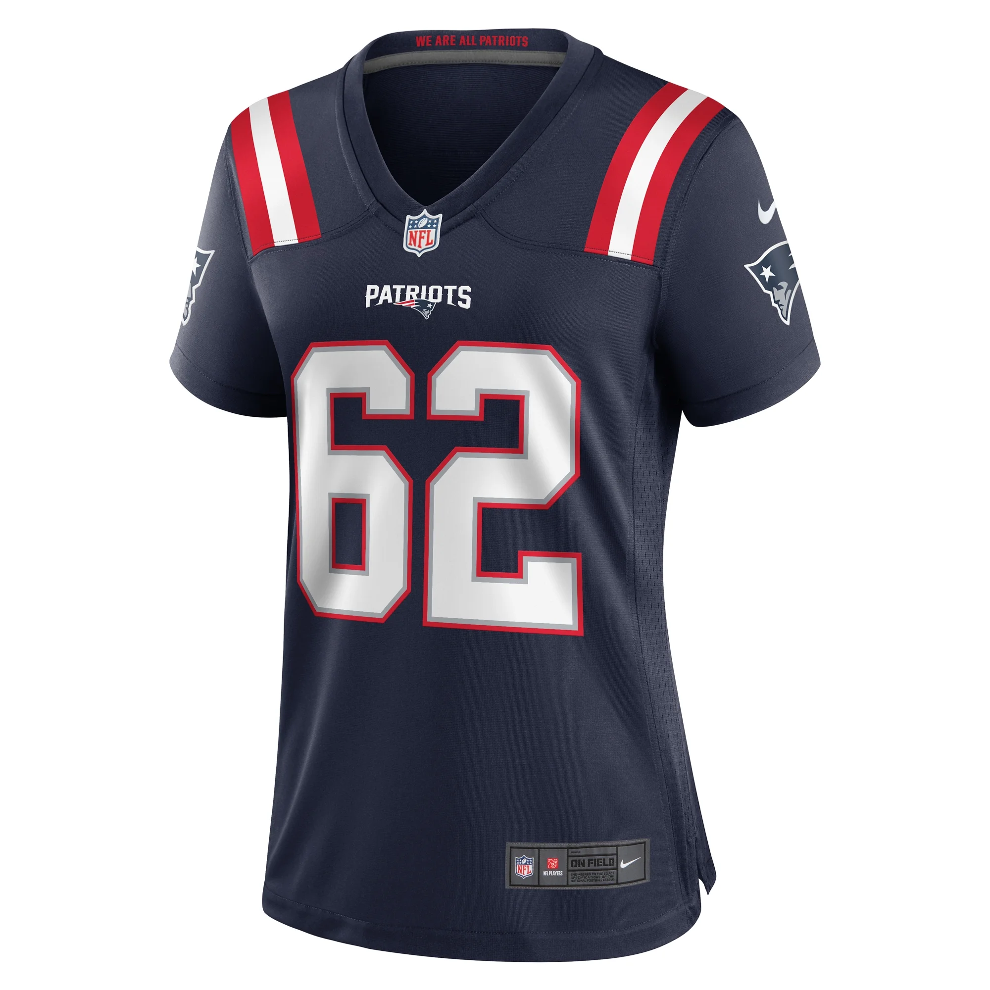 Women's Nike Sidy Sow Navy New England Patriots Team Game Jersey