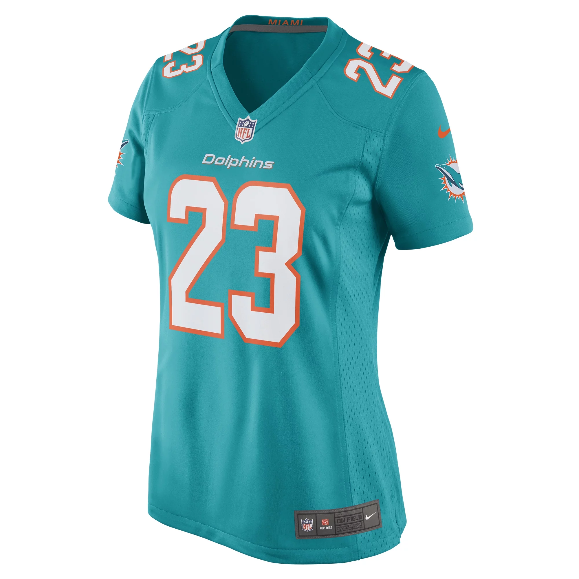 Women's Nike Jeff Wilson Jr. Aqua Miami Dolphins Game Player Jersey