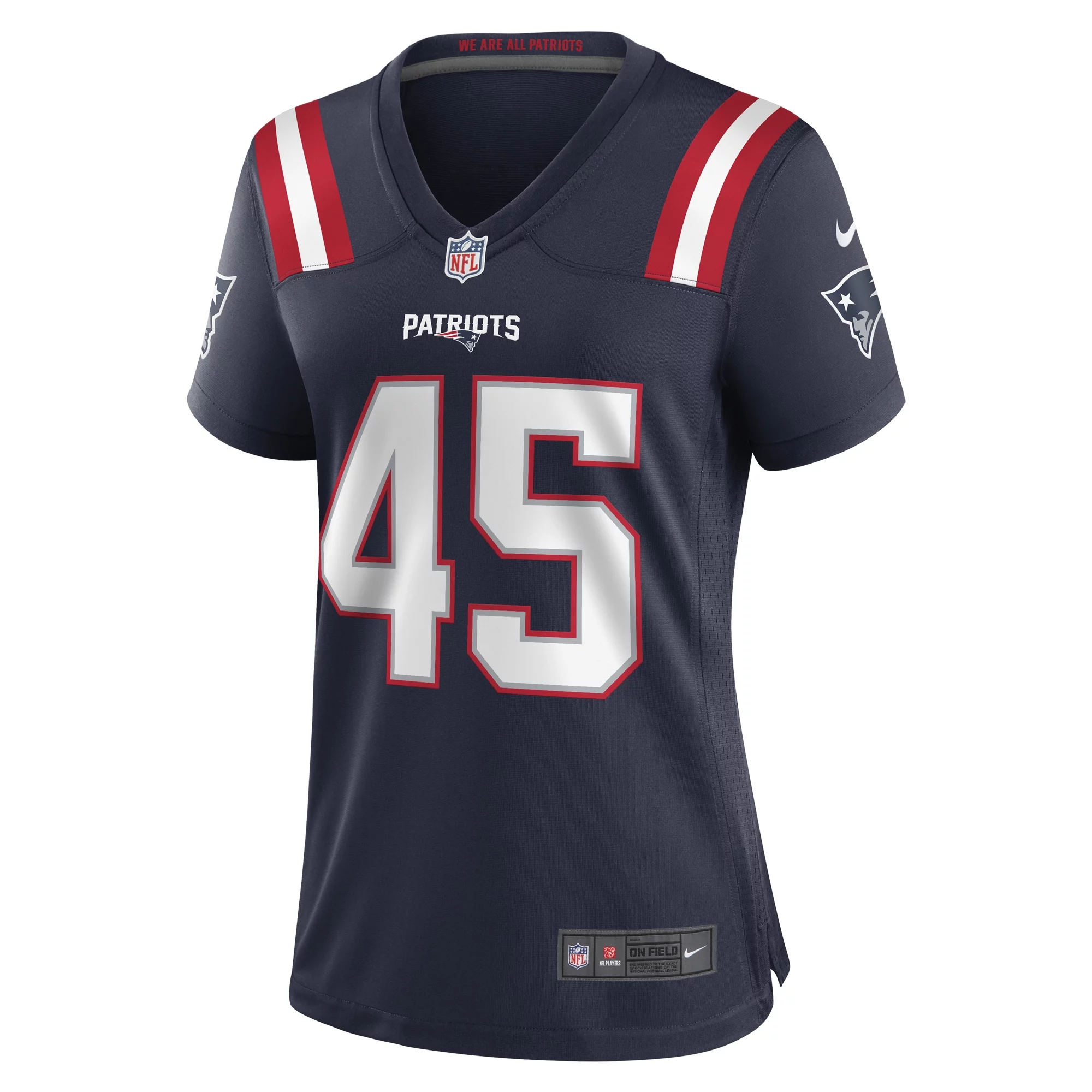 Women's Nike Chris Board Navy New England Patriots Game Player Jersey