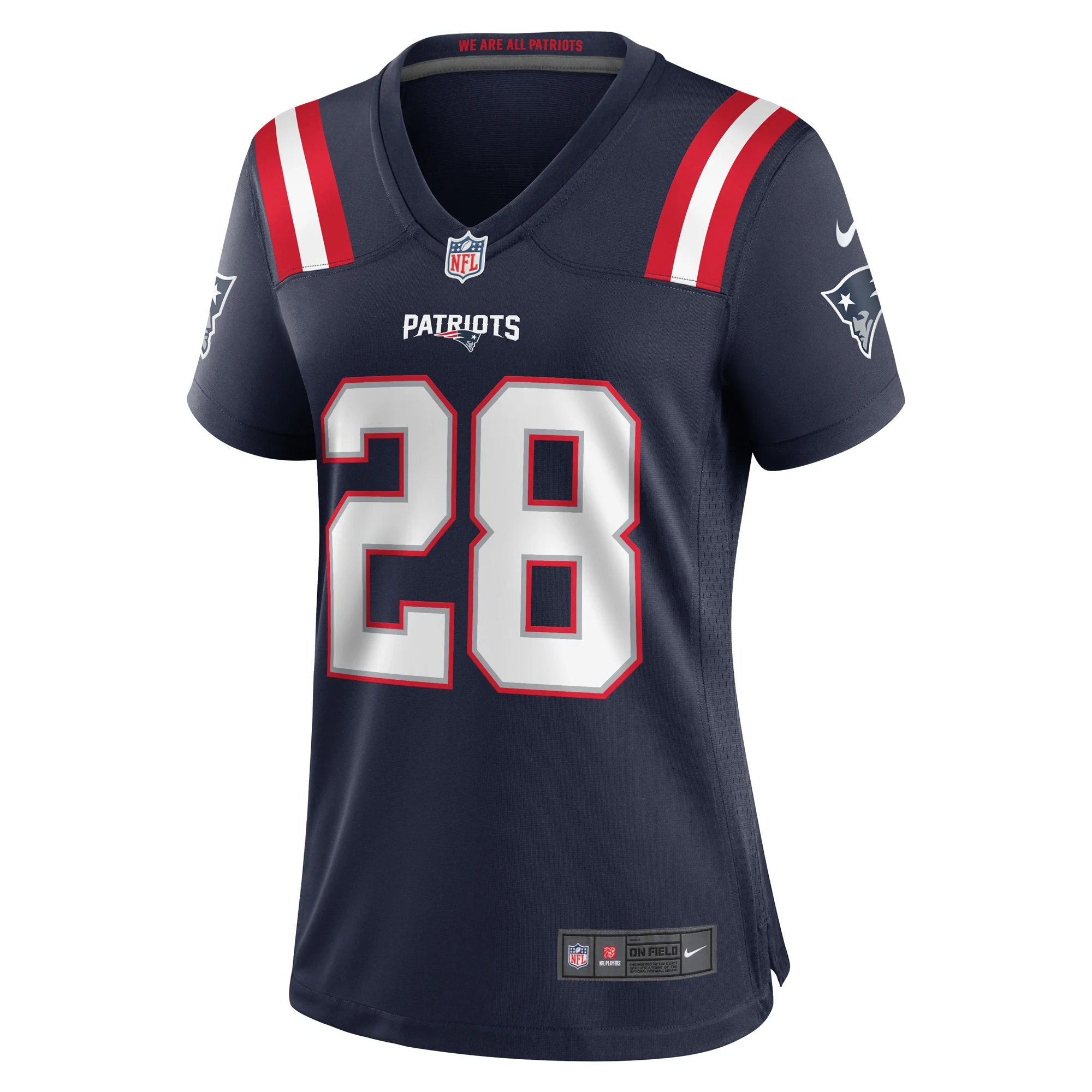 Women's Nike Ameer Speed Navy New England Patriots Team Game Jersey