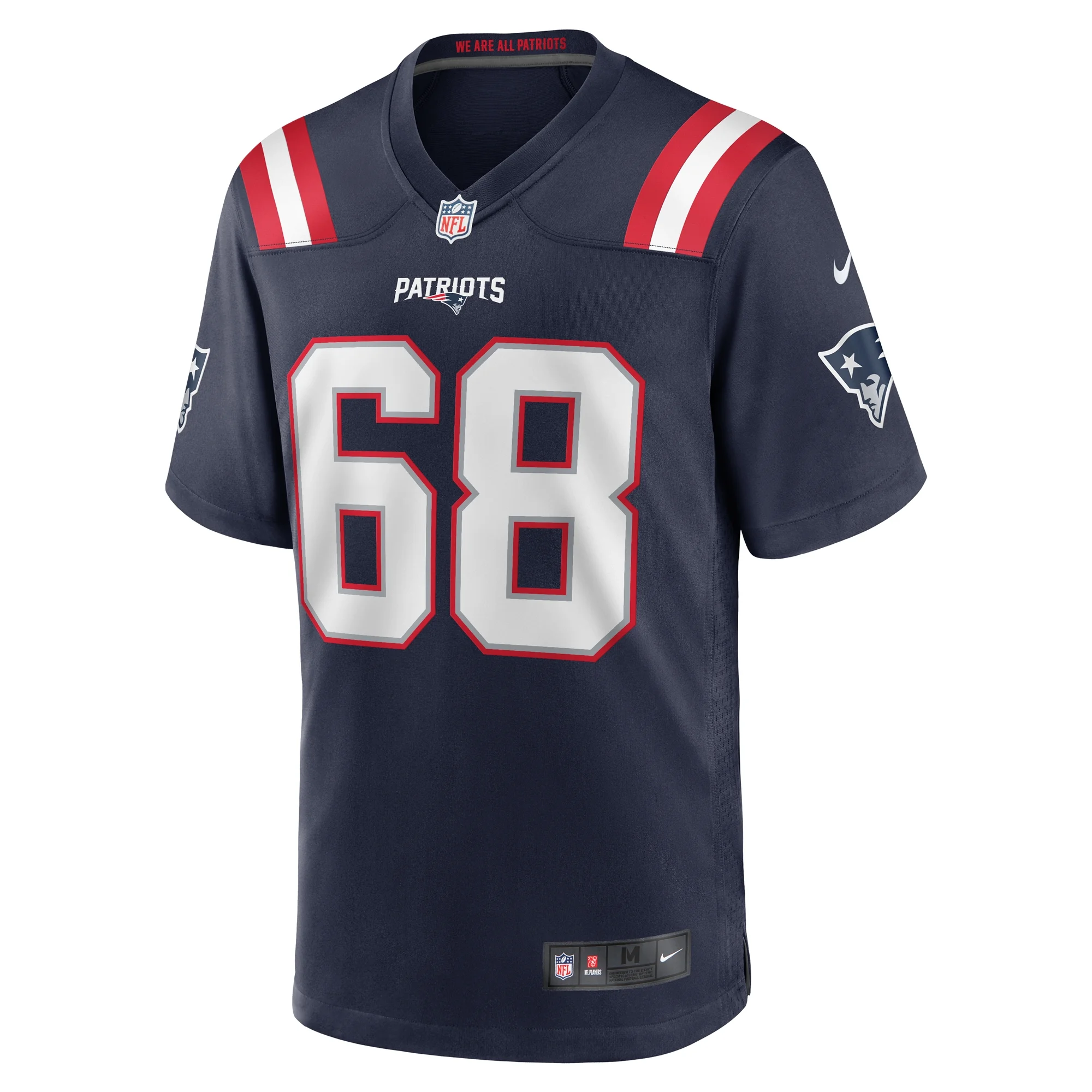 Men's Nike Atonio Mafi Navy New England Patriots Team Game Jersey
