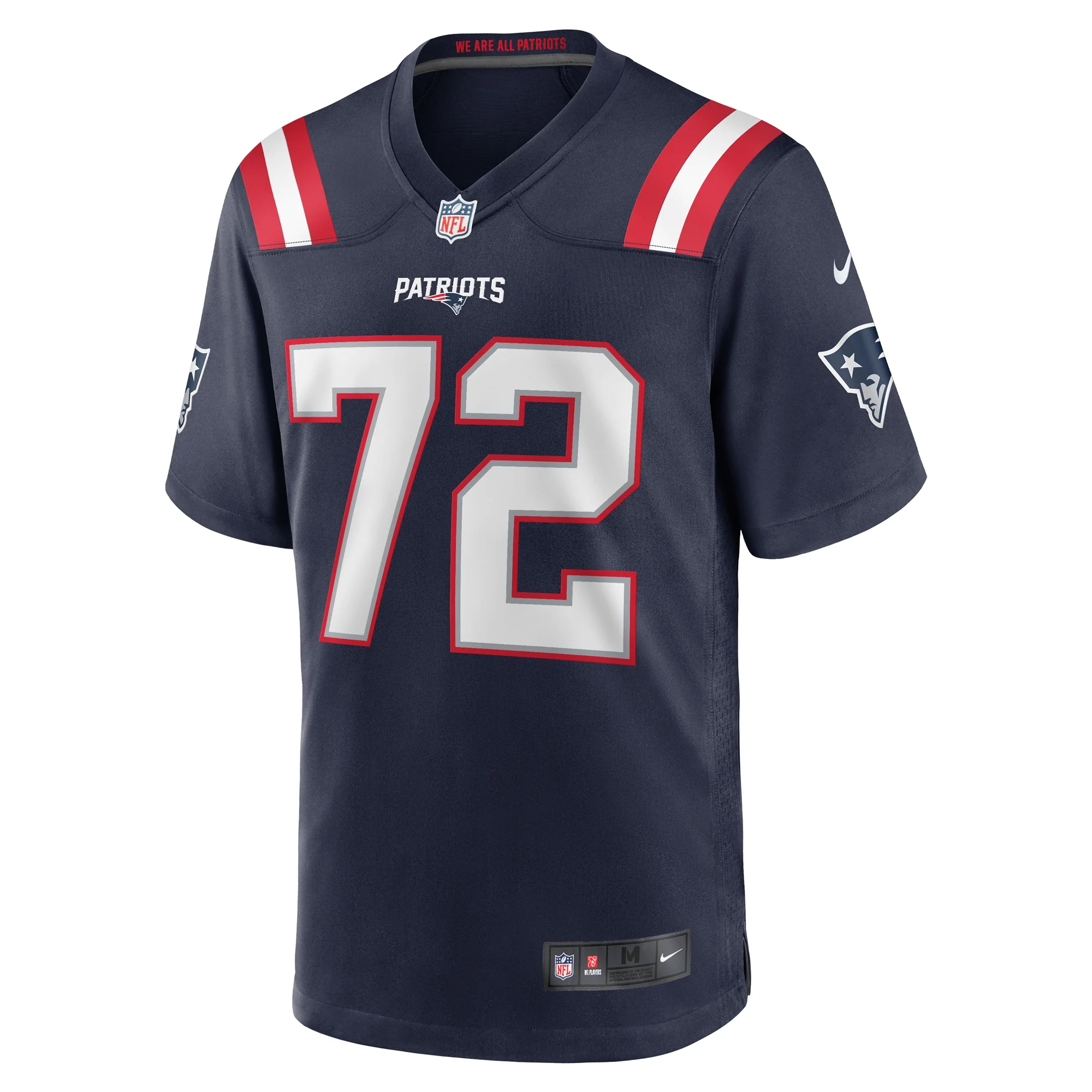 Men's Nike Tyrone Wheatley Navy New England Patriots Team Game Jersey