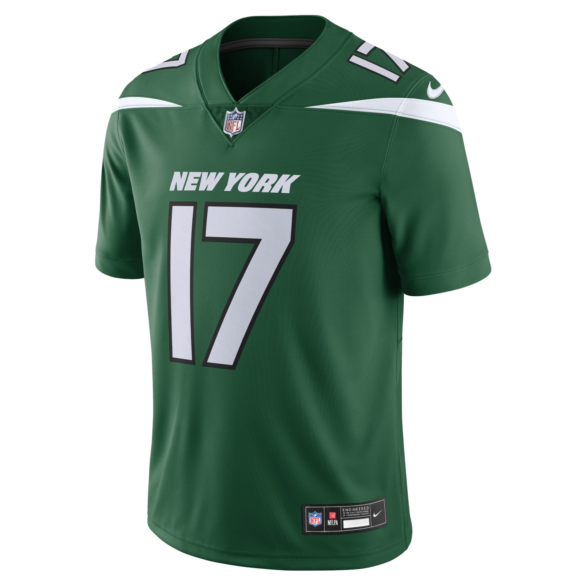 Men's Nike Garrett Wilson Gotham Green New York Jets Vapor Untouchable Limited Jersey