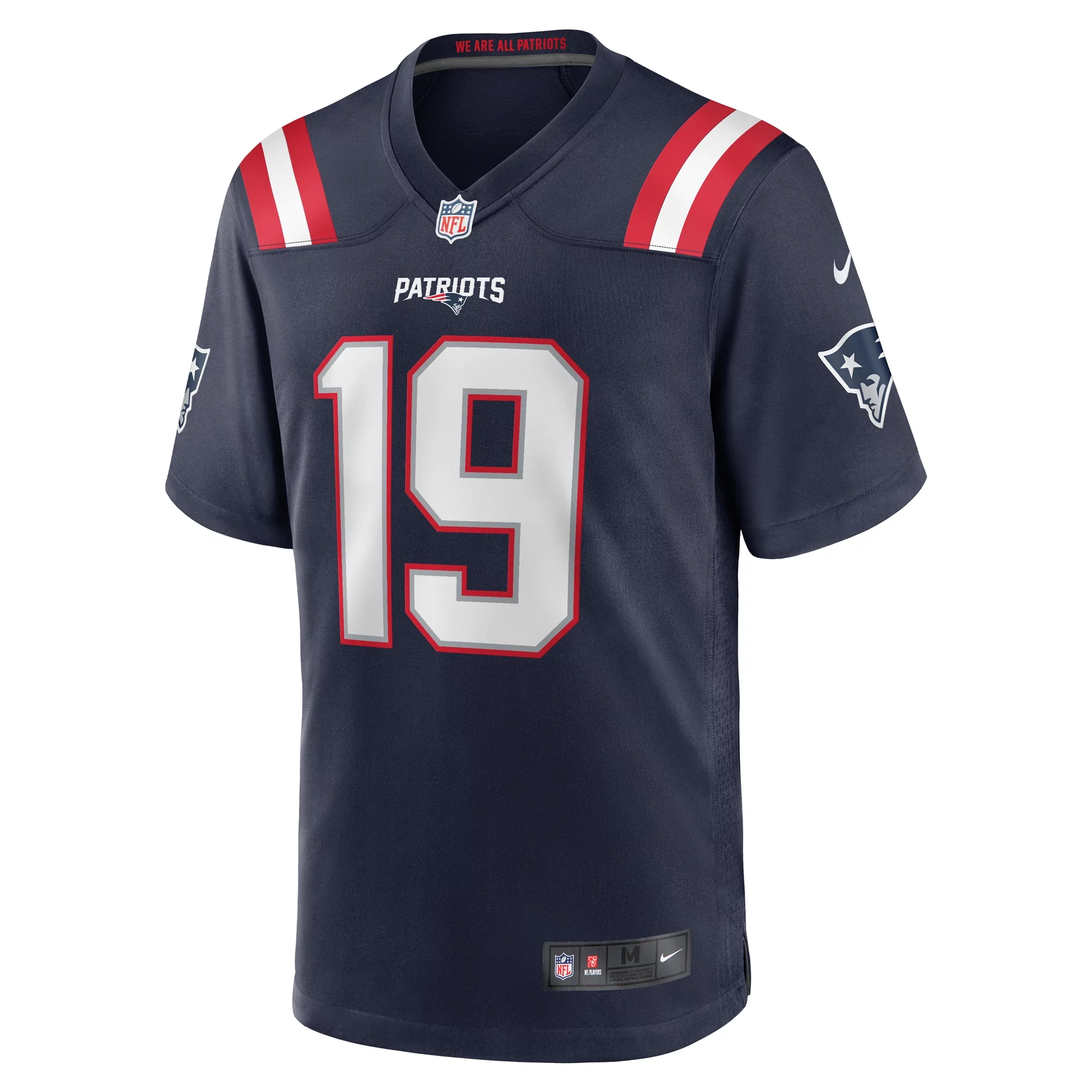 Men's Nike Matt Corral Navy New England Patriots Team Game Jersey