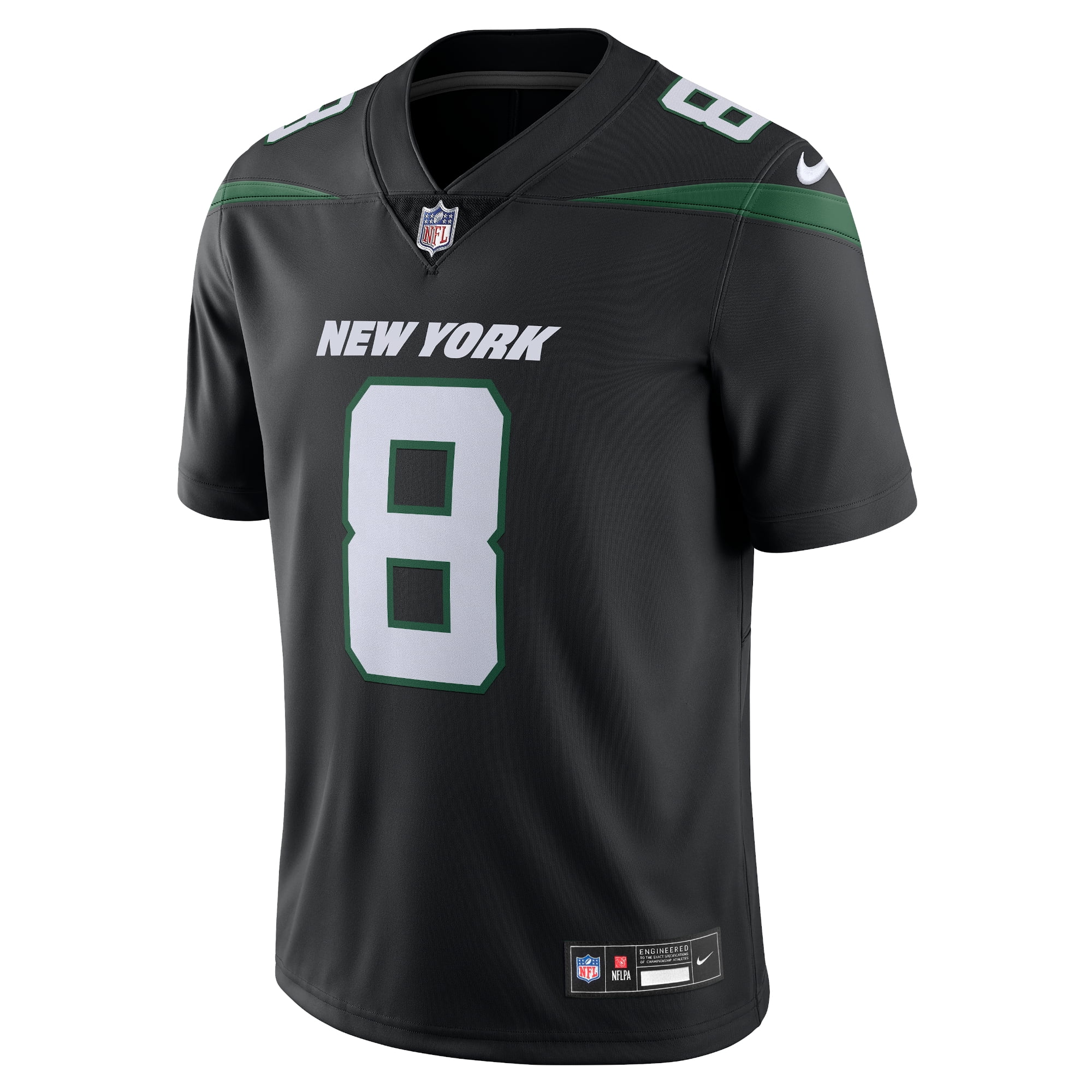 Men's Nike Aaron Rodgers Black New York Jets Vapor Untouchable Limited Jersey