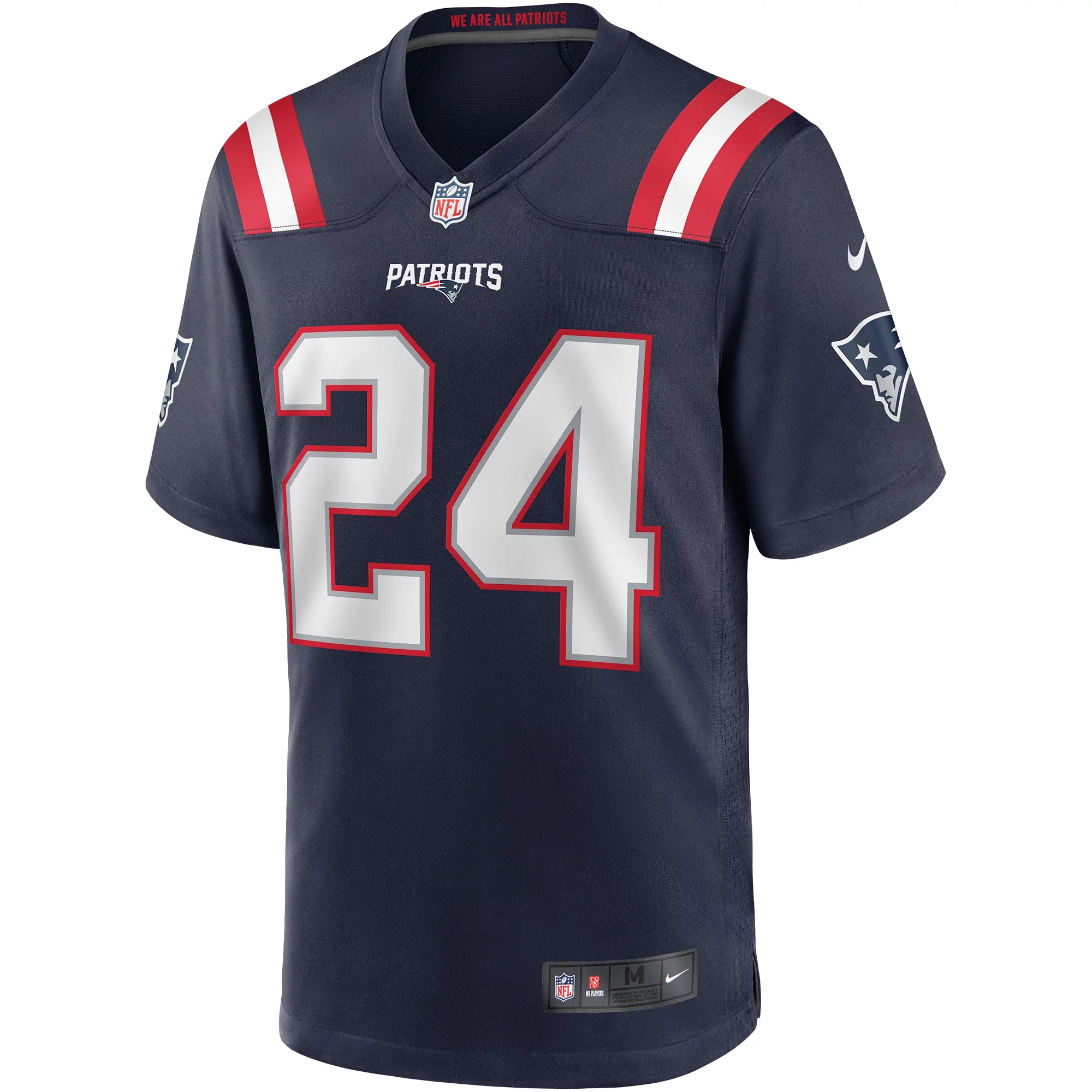 Men's Nike Ty Law Navy New England Patriots Game Retired Player Jersey