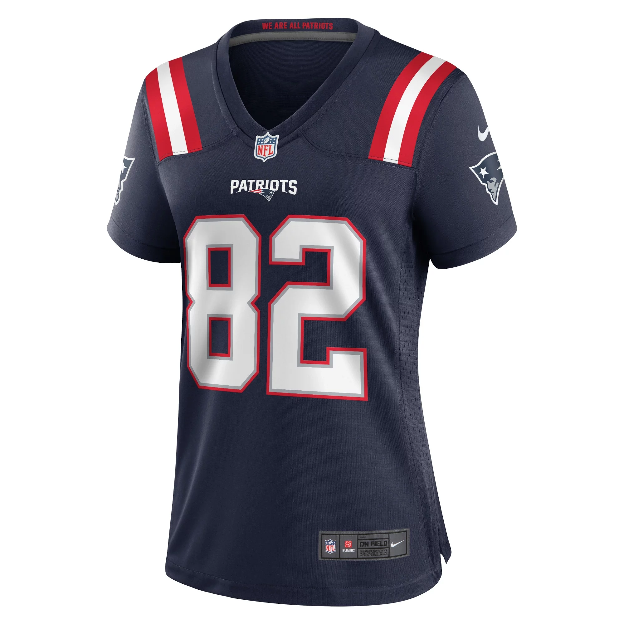 Women's Nike Tre Nixon Navy New England Patriots Player Game Jersey