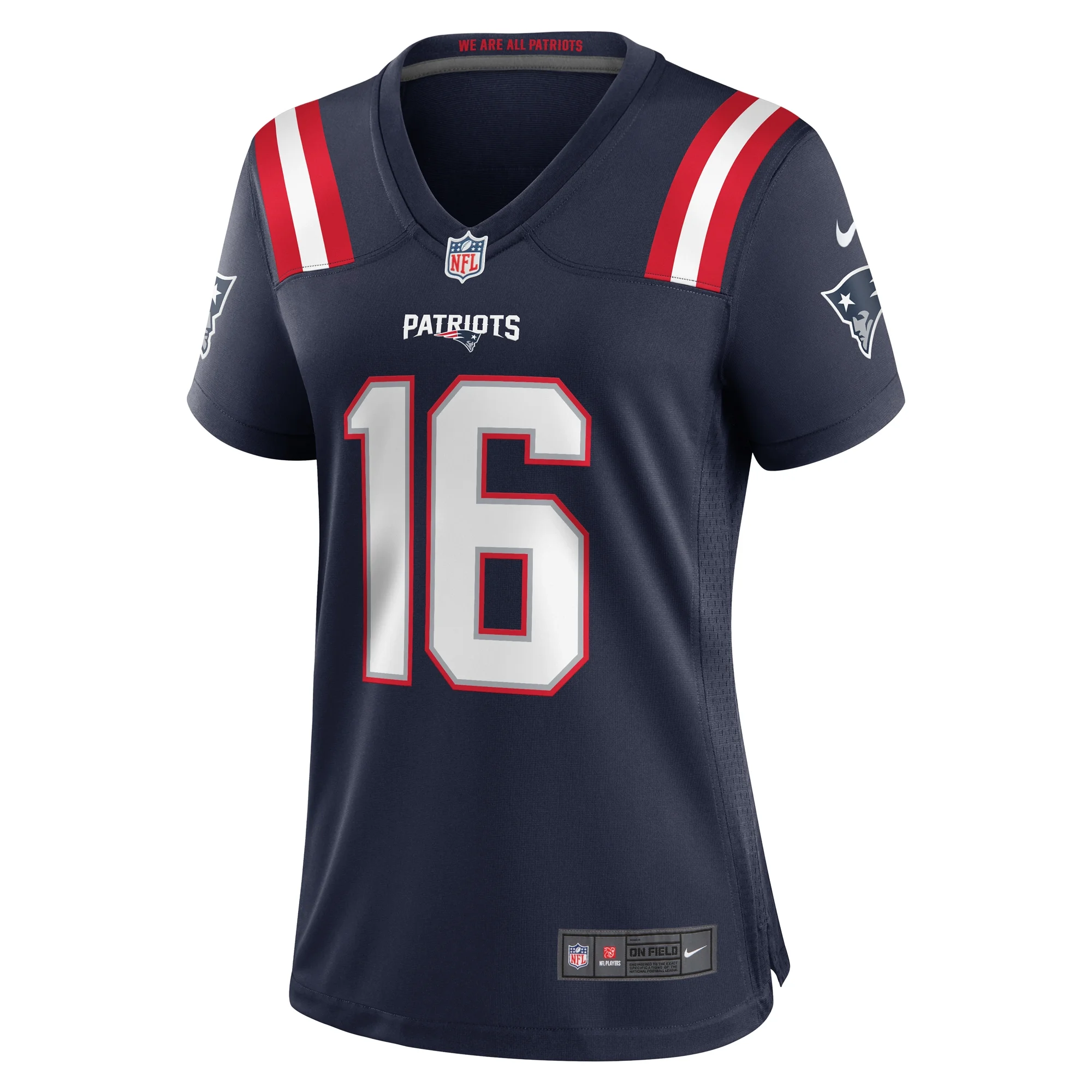 Women's Nike Malik Cunningham Navy New England Patriots Team Game Jersey