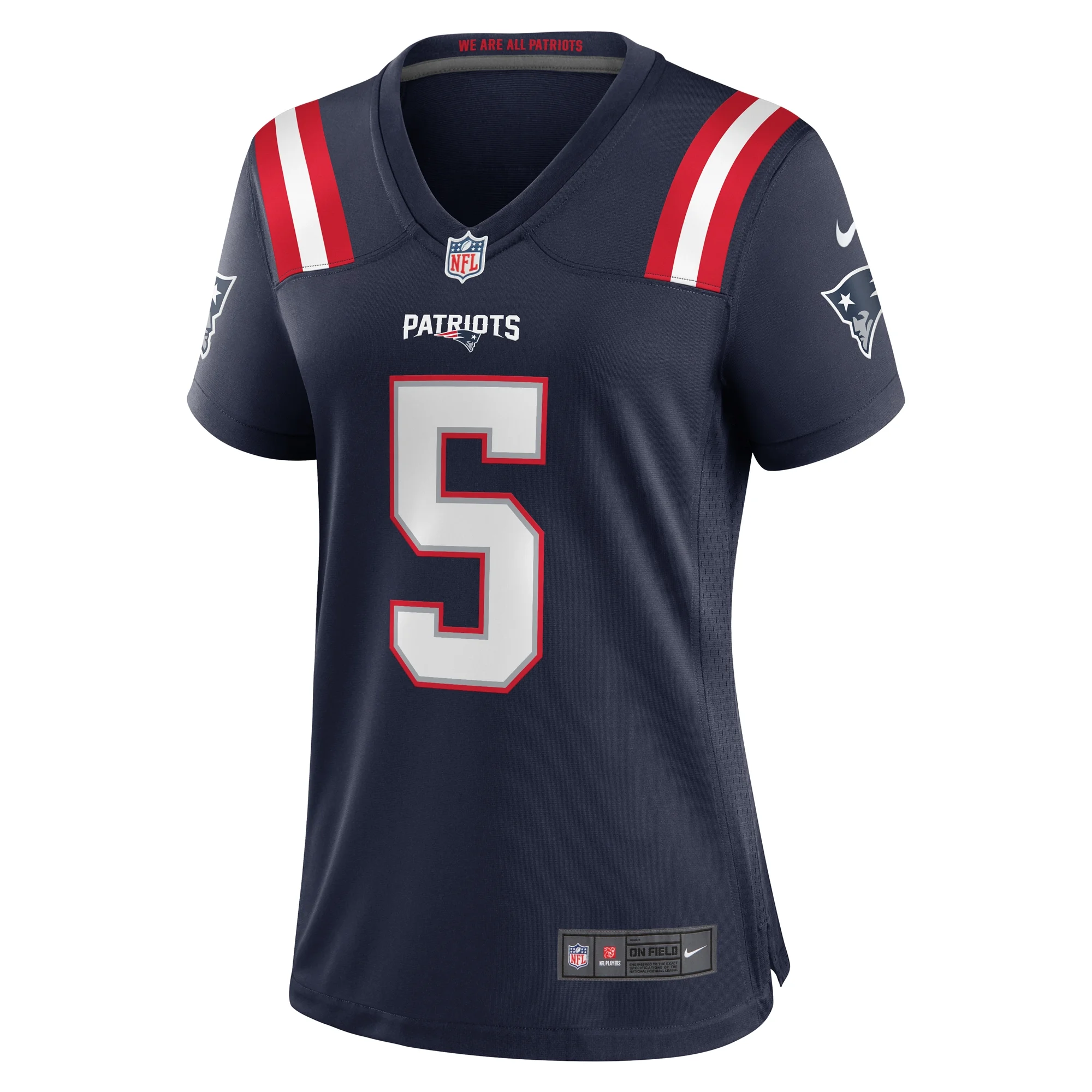 Women's Nike Jalen Reagor Navy New England Patriots Team Game Jersey