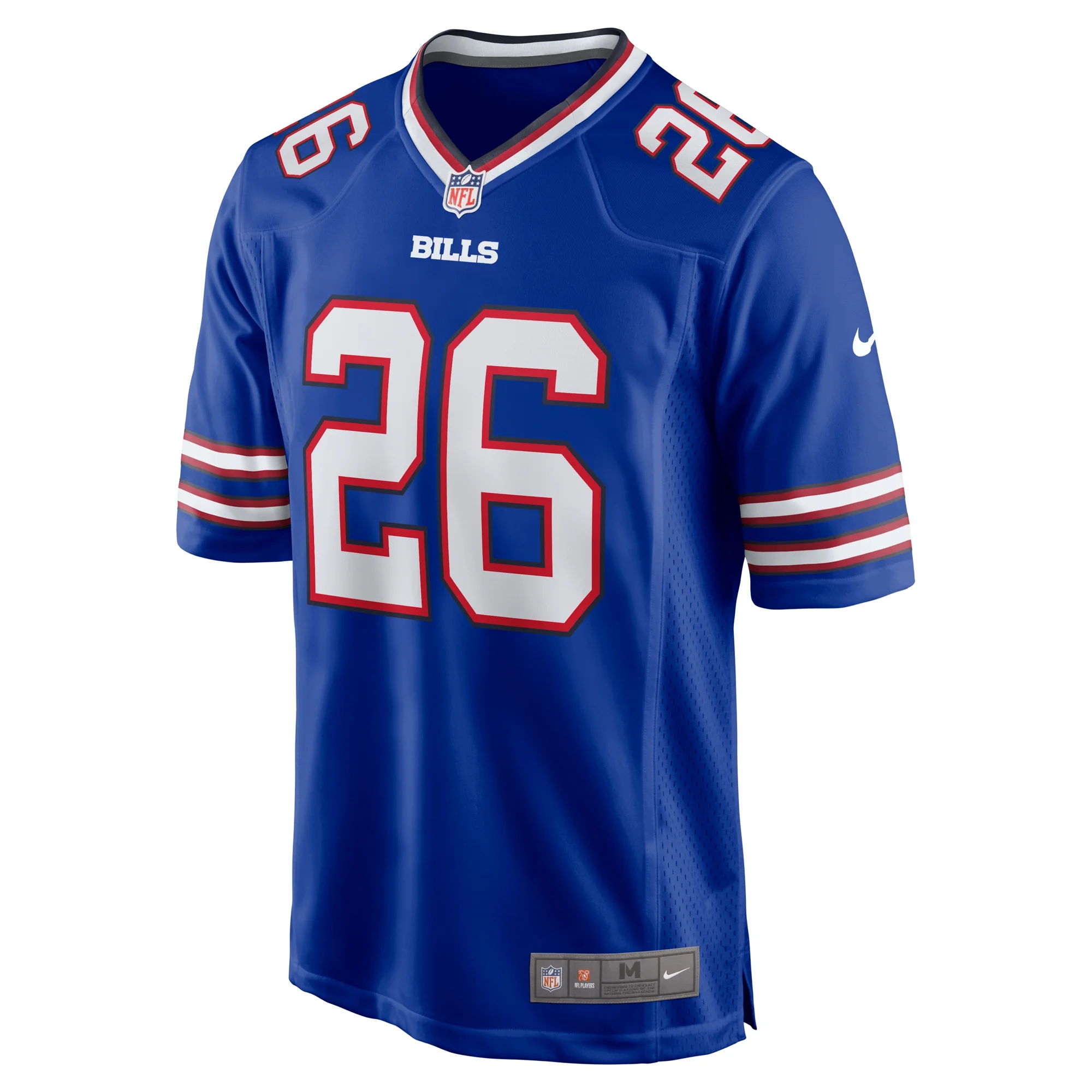 Men's Nike Ty Johnson Royal Buffalo Bills Team Game Jersey