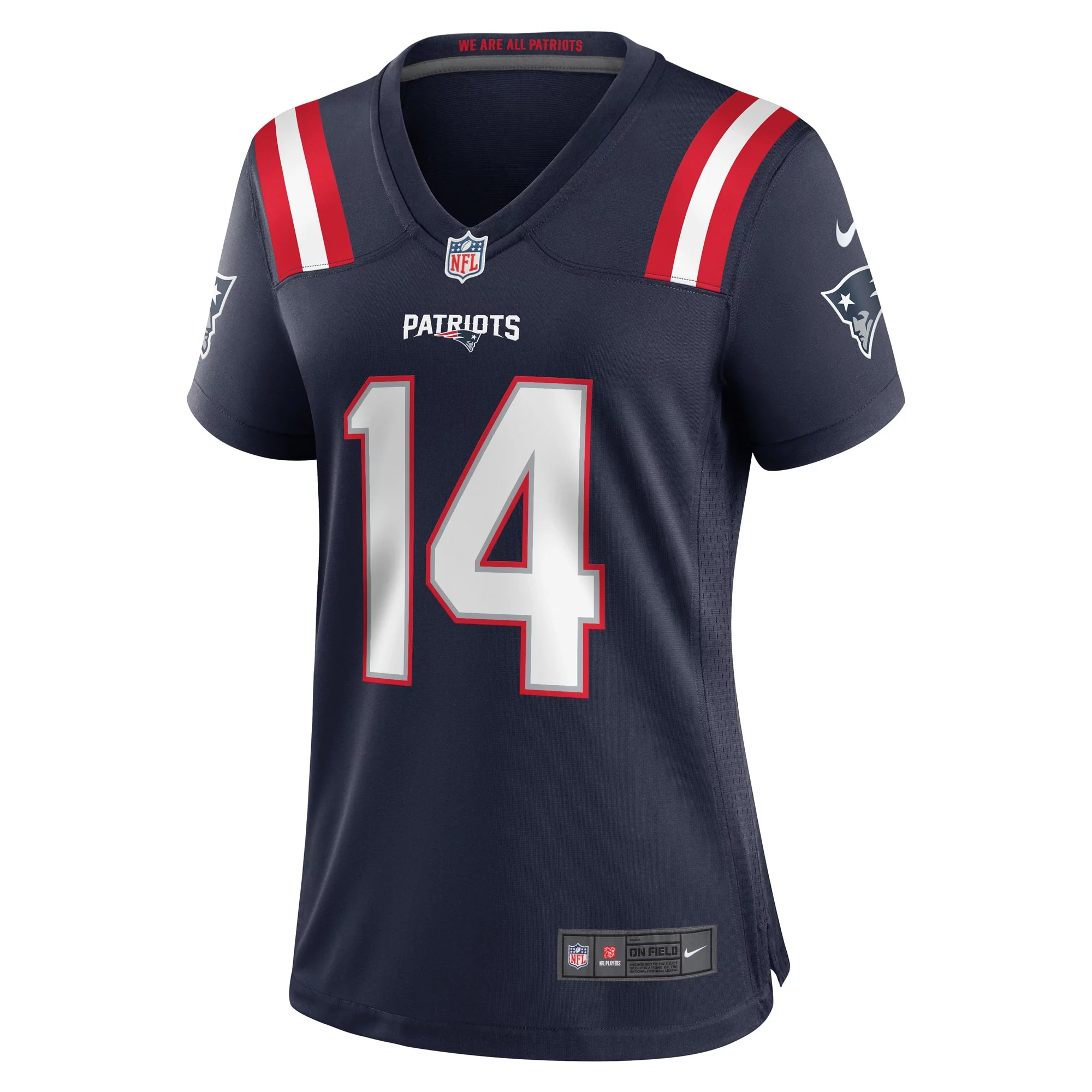 Women's Nike Ty Montgomery Navy New England Patriots Player Game Jersey
