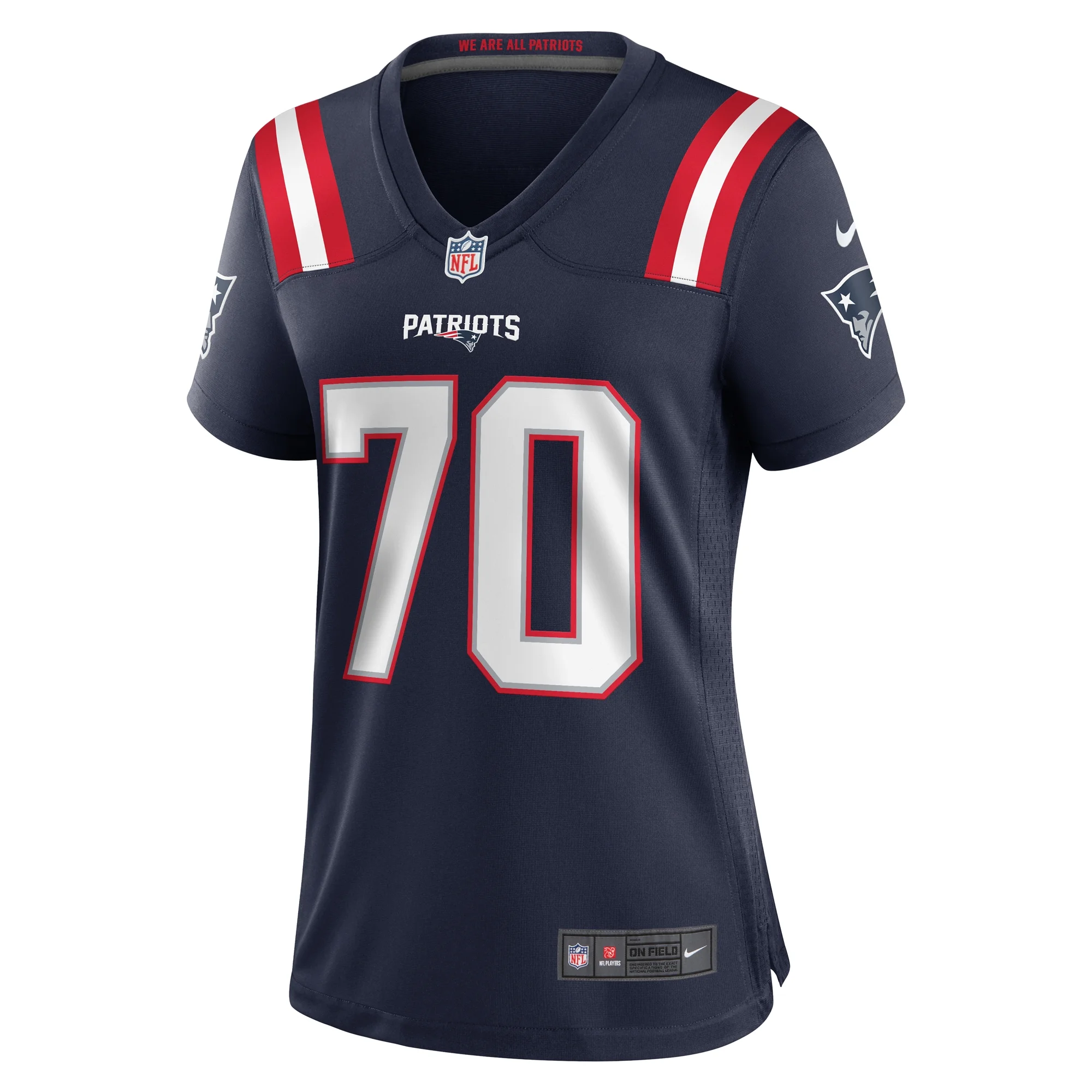 Women's Nike Jeremiah Pharms Jr. Navy New England Patriots Team Game Jersey
