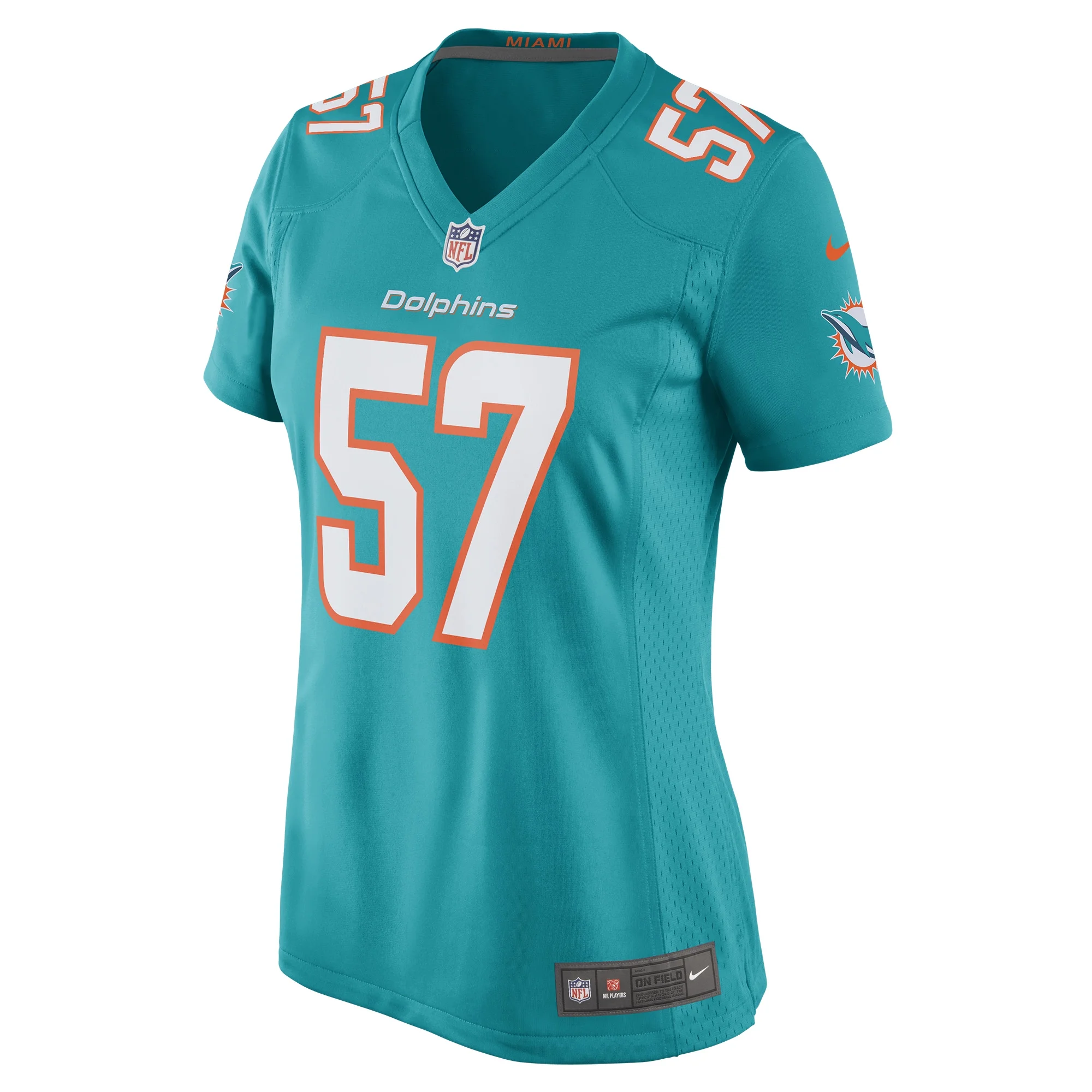 Women's Nike Brennan Scarlett Aqua Miami Dolphins Game Jersey