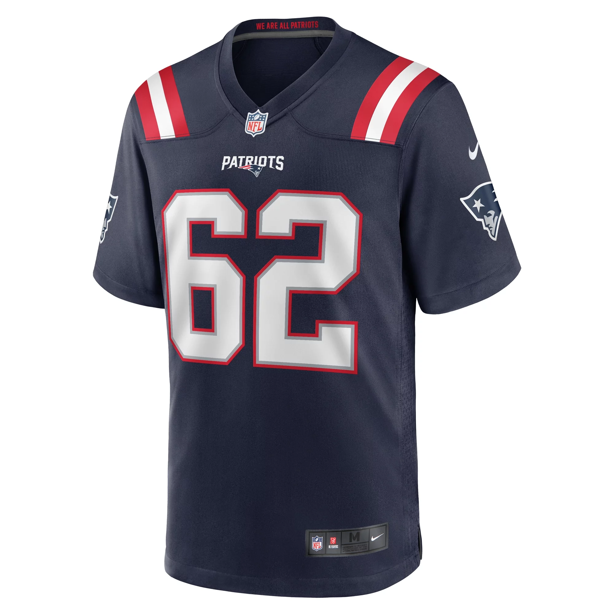 Men's Nike Sidy Sow Navy New England Patriots Team Game Jersey