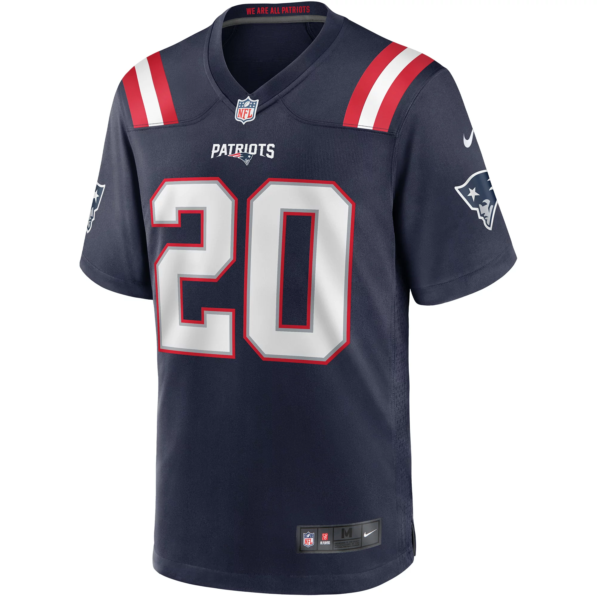 Men's Nike Gino Cappelletti Navy New England Patriots Game Retired Player Jersey