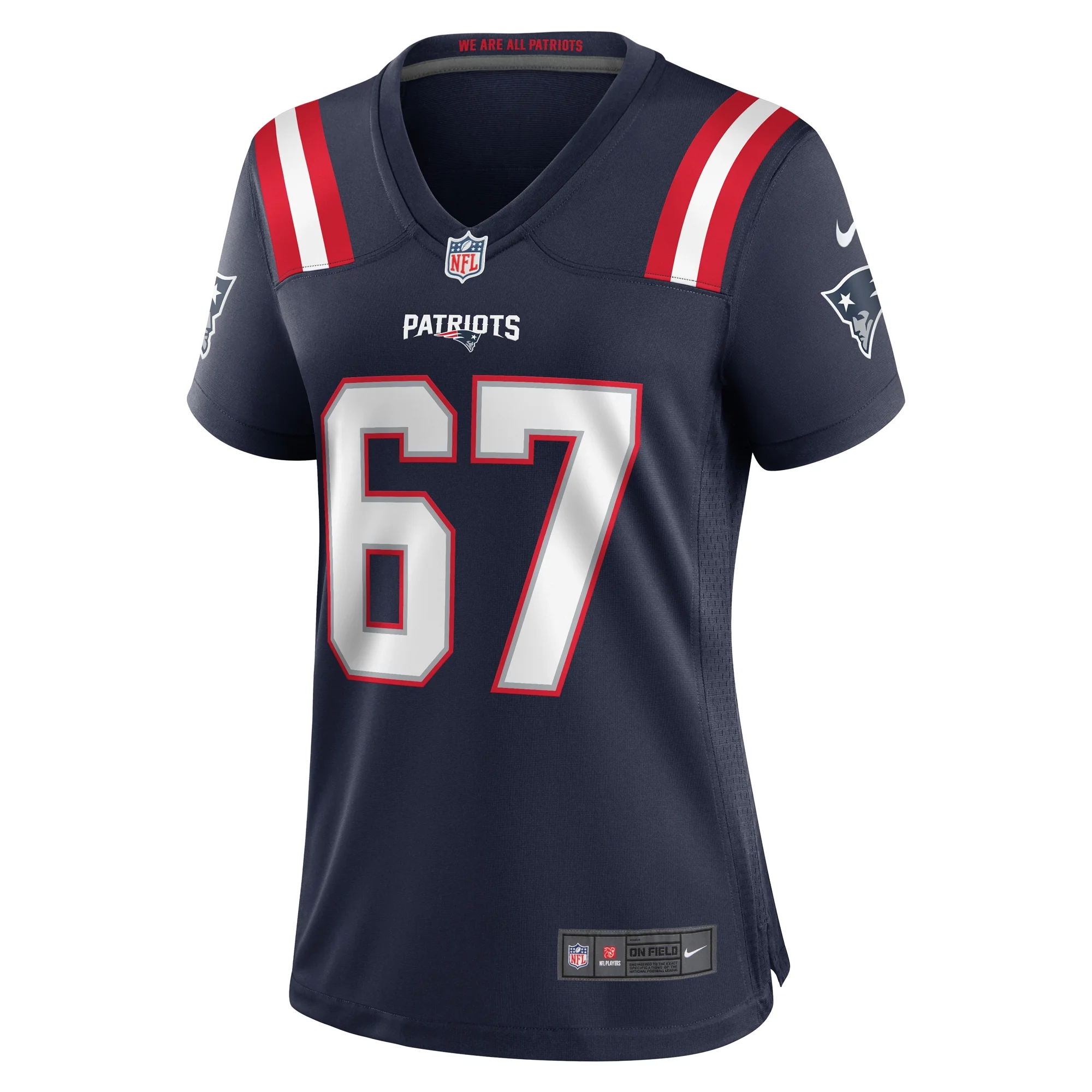 Women's Nike Jake Andrews Navy New England Patriots Team Game Jersey