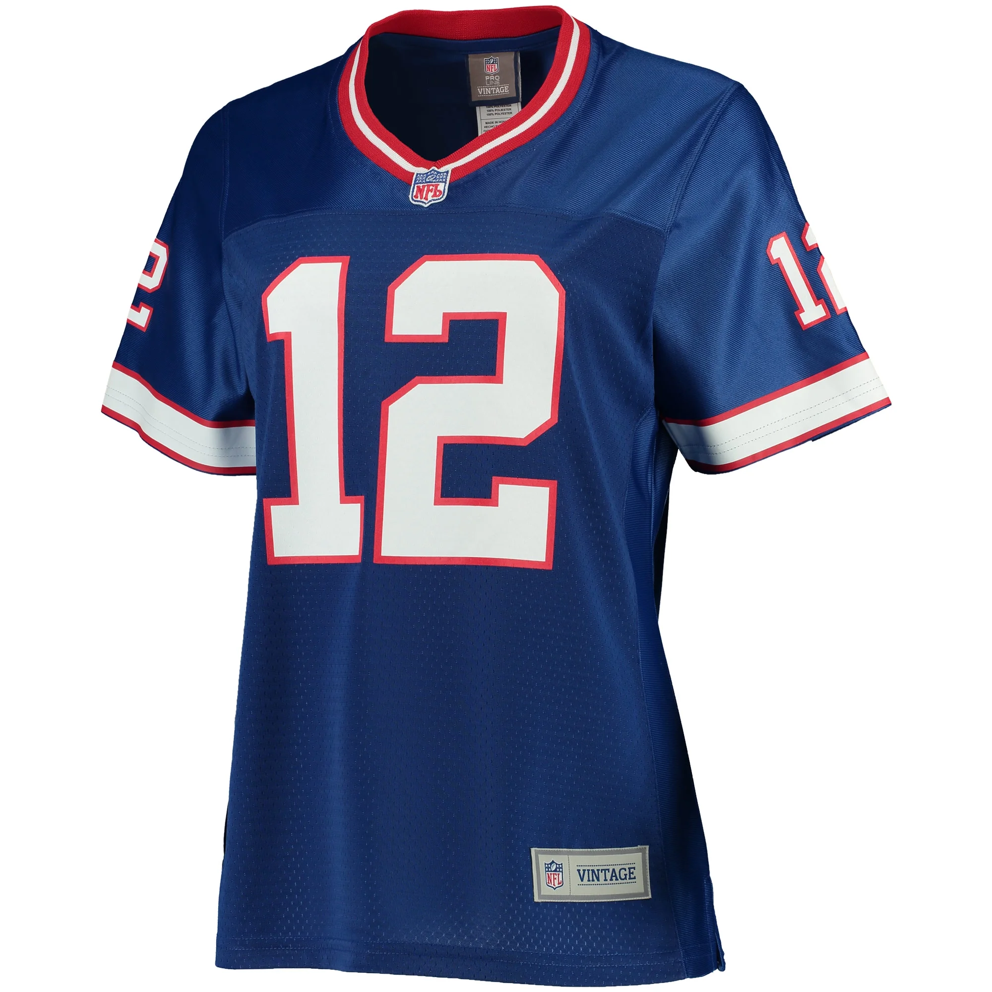 Women's NFL Pro Line Jim Kelly Royal Buffalo Bills Retired Player Replica Jersey