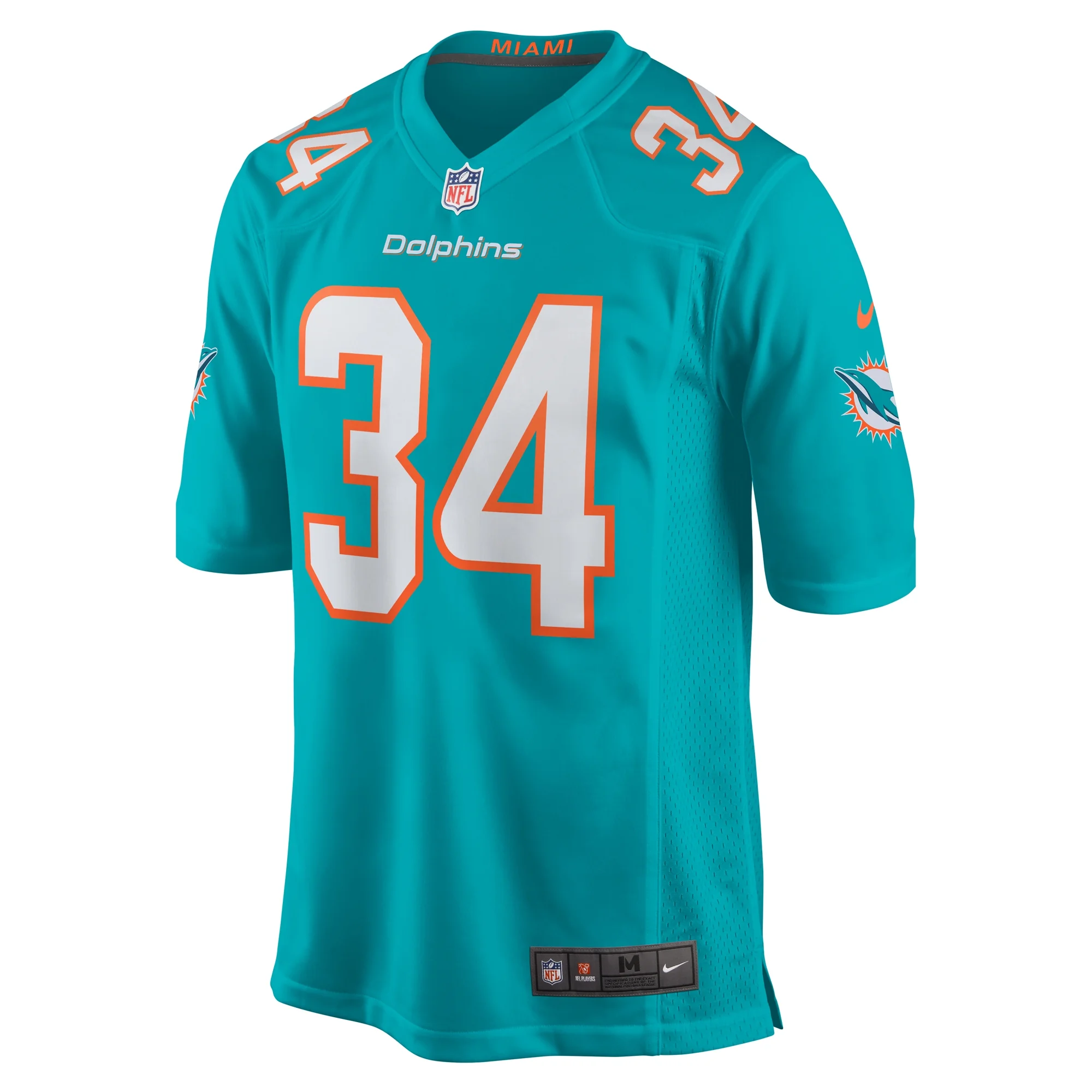 Men's Nike Parry Nickerson Aqua Miami Dolphins Team Game Jersey