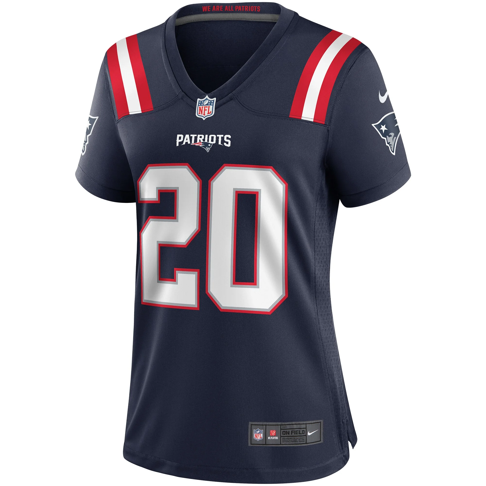 Women's Nike Gino Cappelletti Navy New England Patriots Game Retired Player Jersey