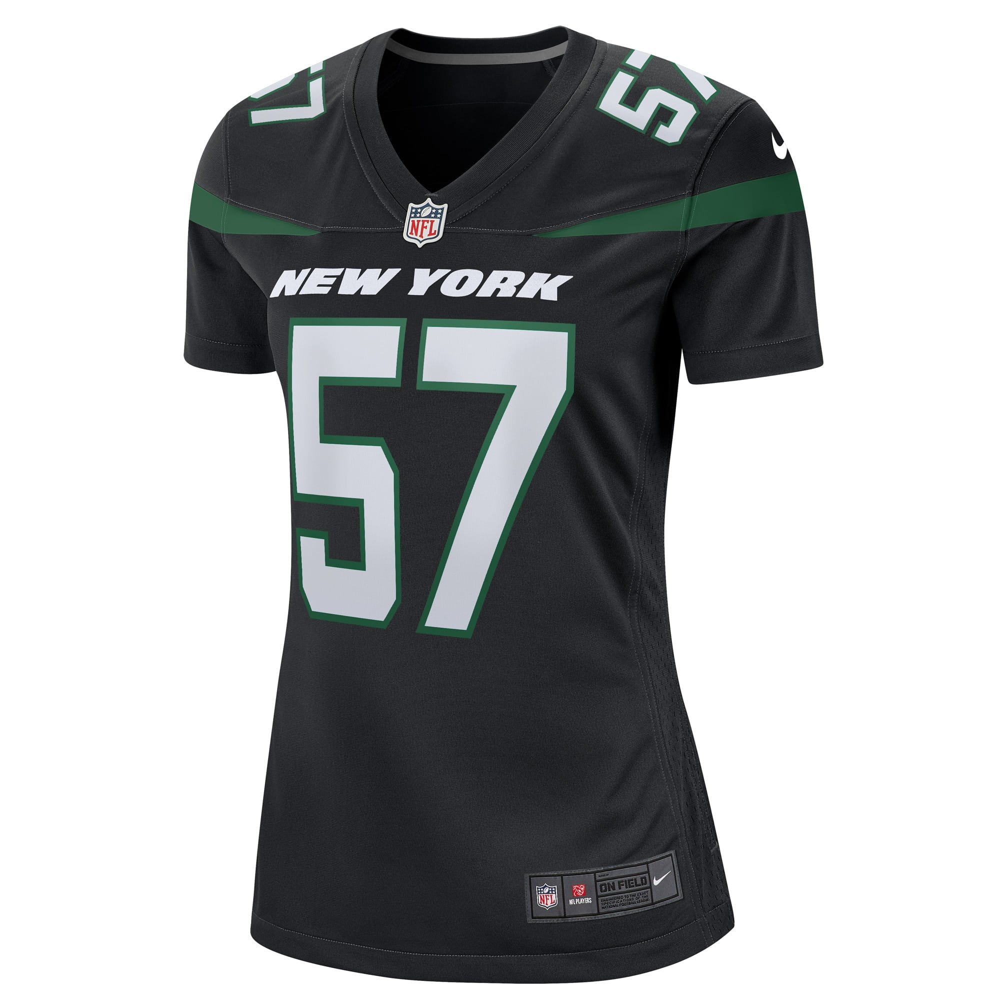 Women's Nike Bart Scott Black New York Jets Retired Player Jersey