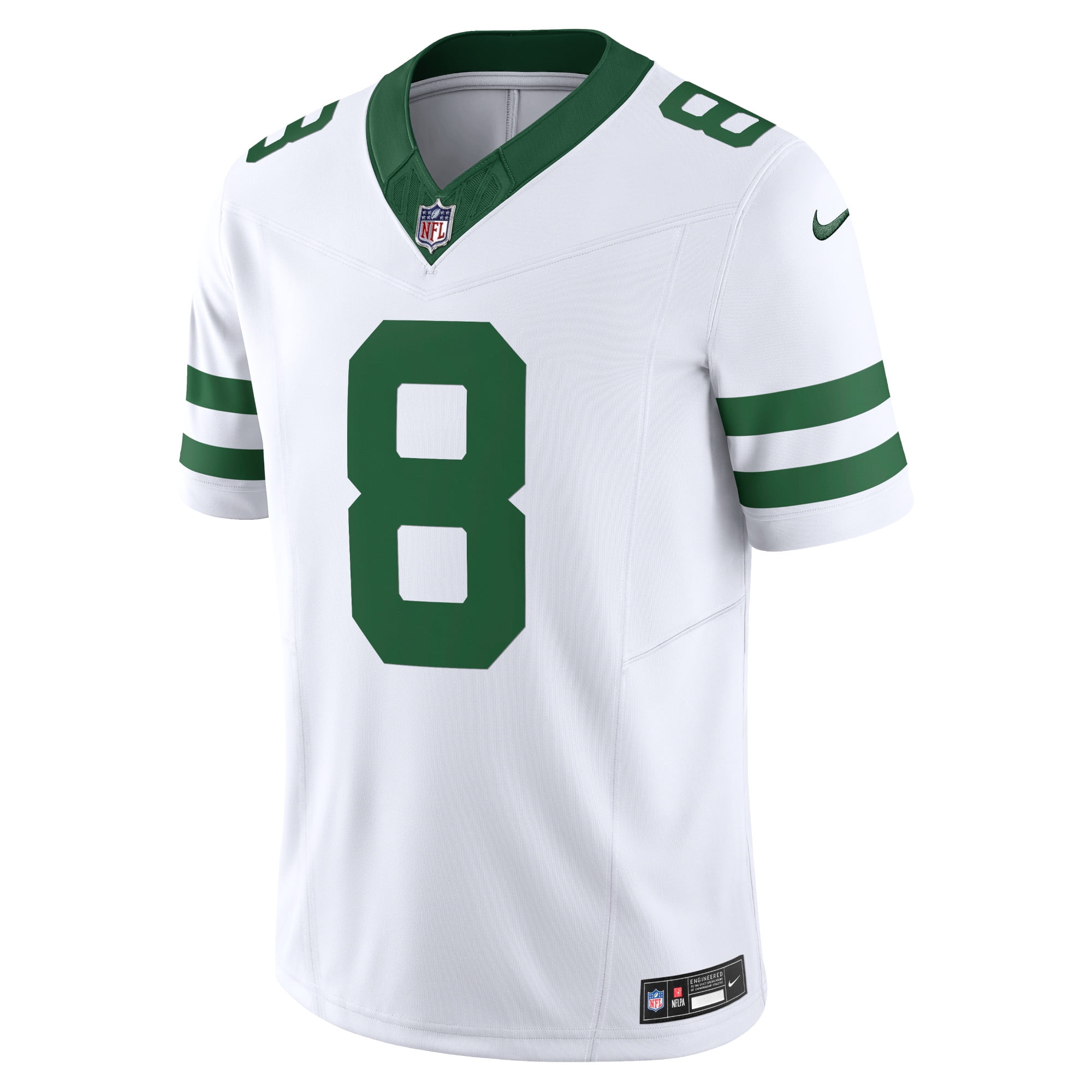 Men's Nike Aaron Rodgers Legacy White New York Jets Vapor F.U.S.E. Limited Jersey
