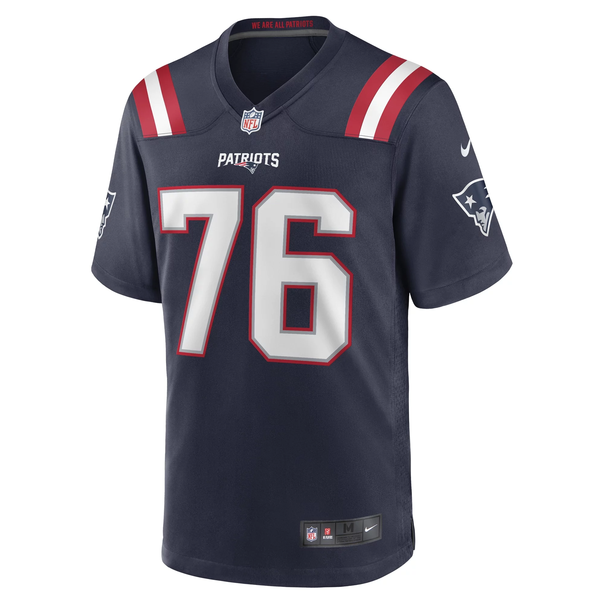 Men's Nike Calvin Anderson Navy New England Patriots Game Jersey