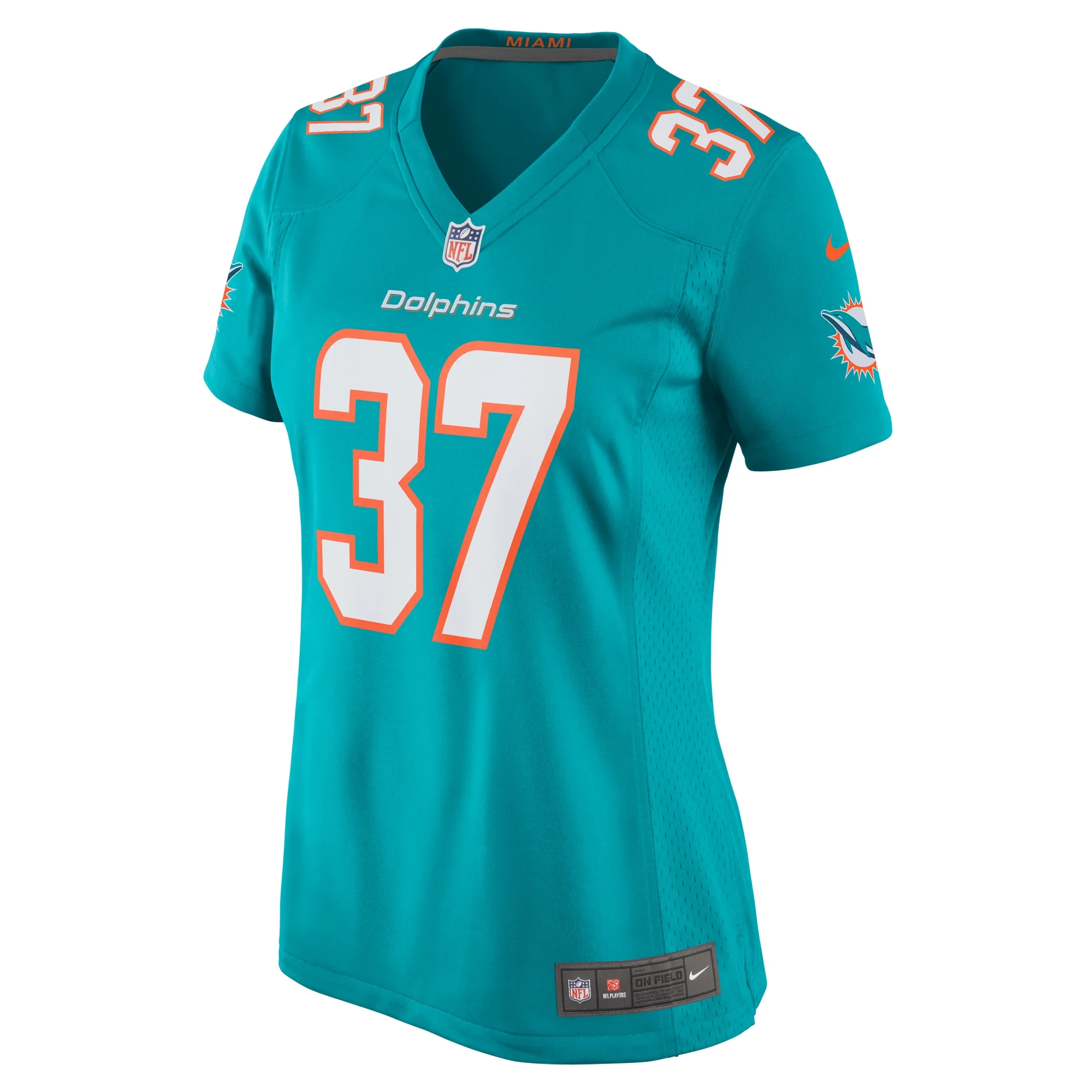 Women's Nike Jake Funk Aqua Miami Dolphins Game Jersey