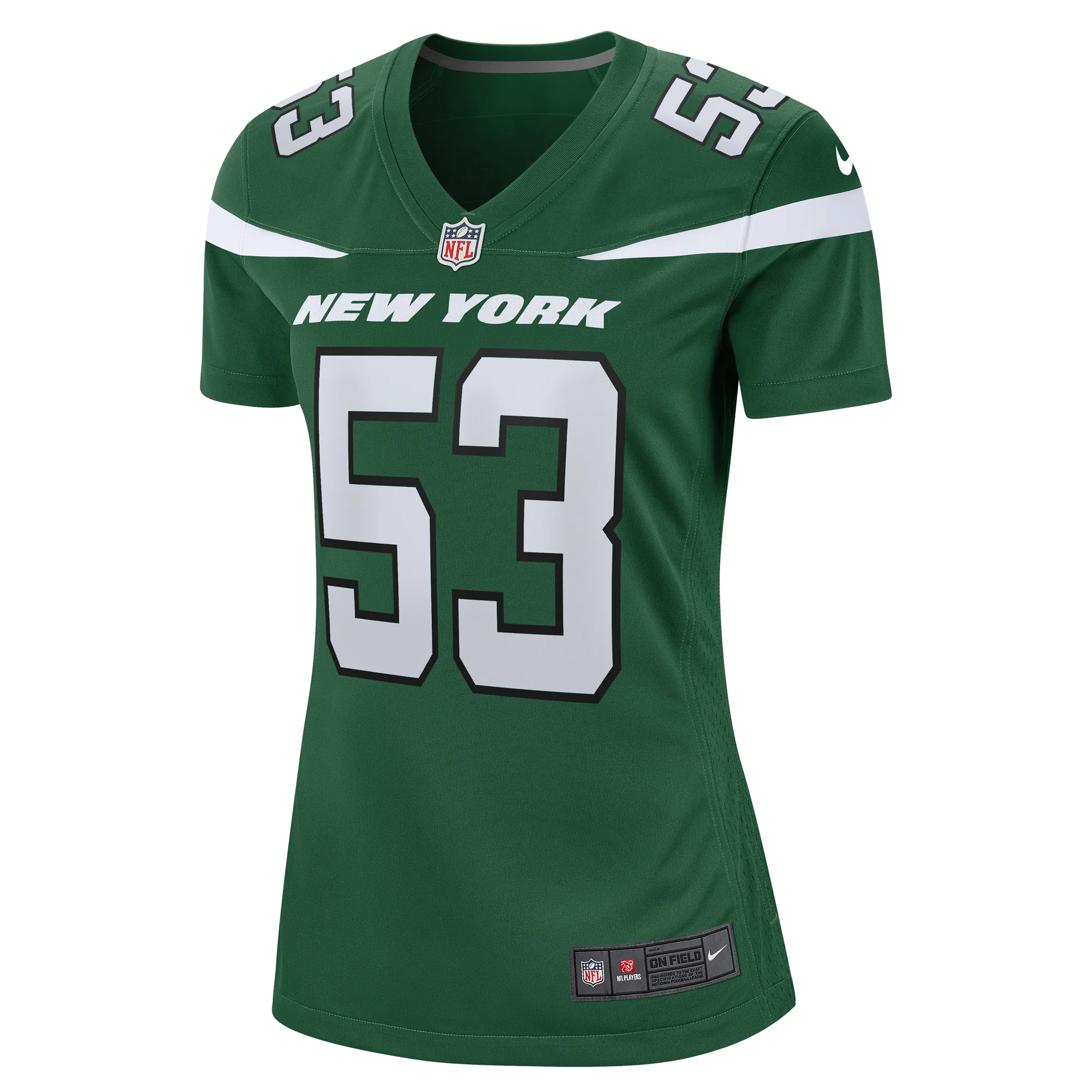 Women's Nike Zaire Barnes Gotham Green New York Jets Game Jersey
