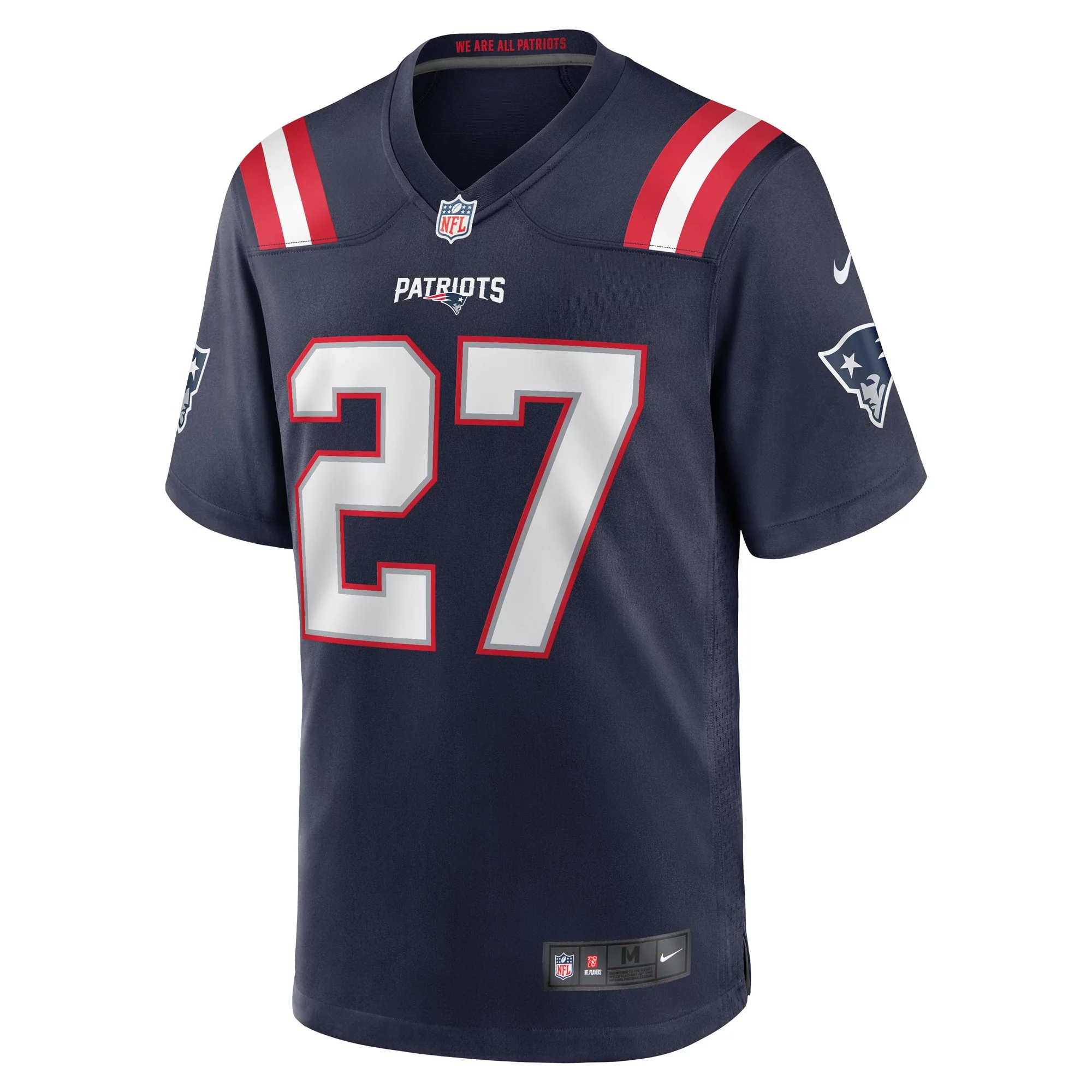 Men's Nike Myles Bryant Navy New England Patriots Game Player Jersey