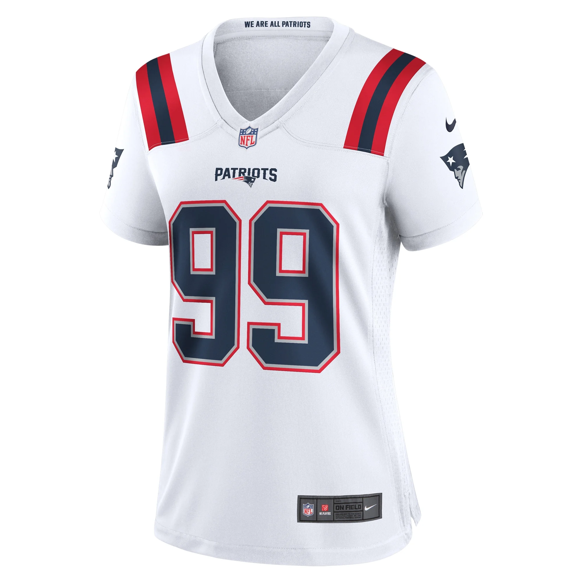 Women's Nike Keion White White New England Patriots Game Jersey