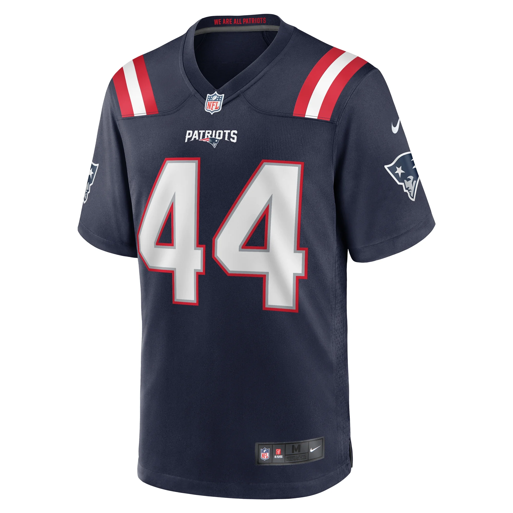 Men's Nike Joe Giles-Harris Navy New England Patriots Team Game Jersey